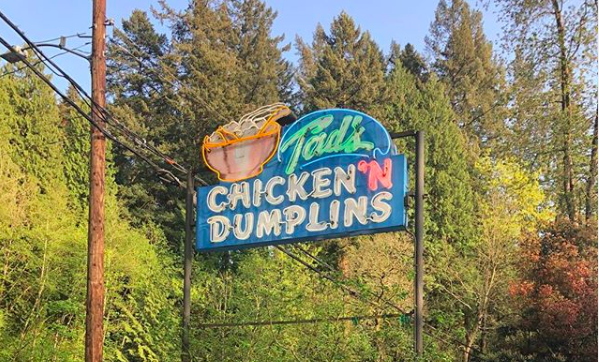Tad’s Chicken n Dumplins has been a stalwart on old Highway 30 for years