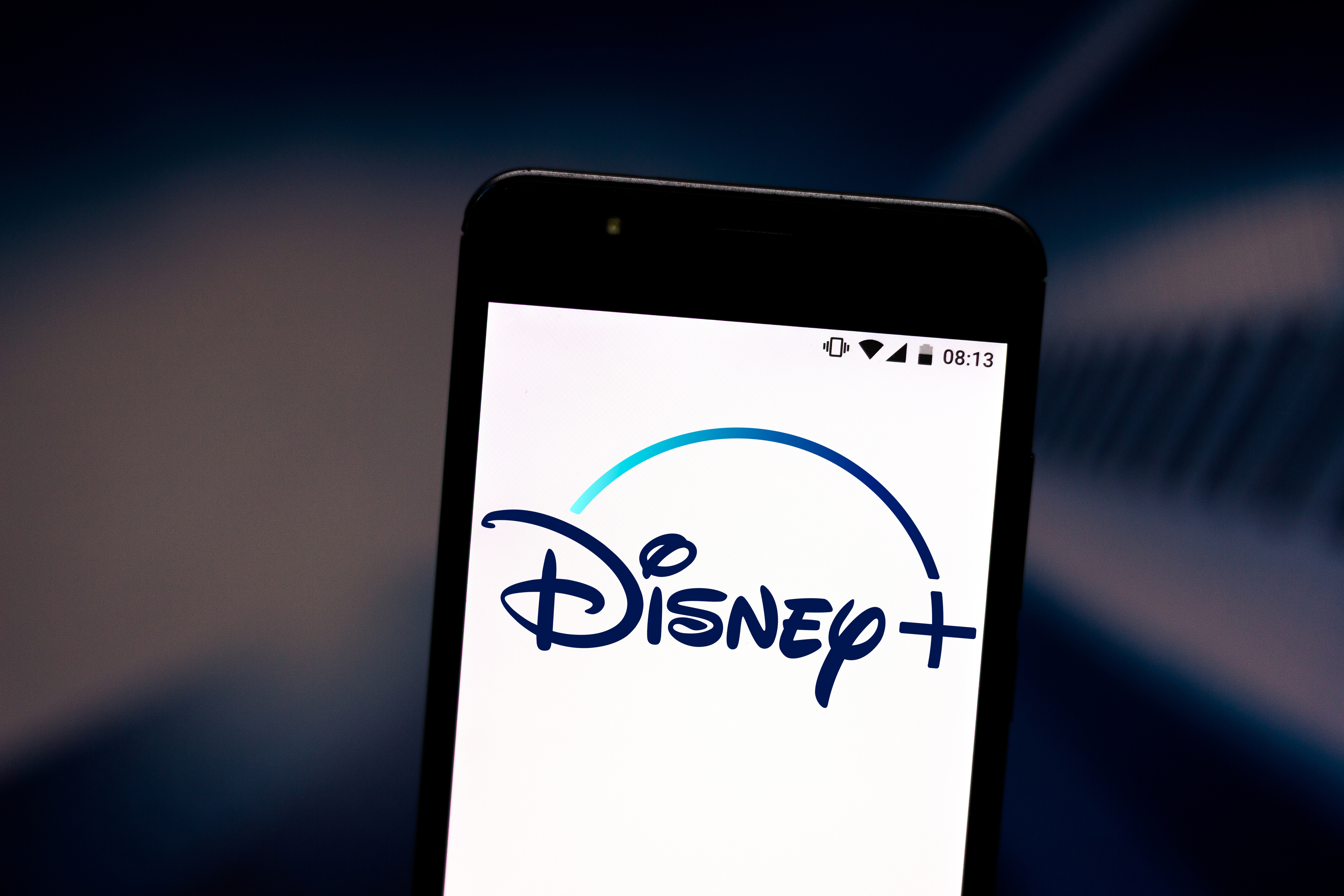 In this photo illustration, a Disney+ (Plus) logo is seen displayed on a smartphone.