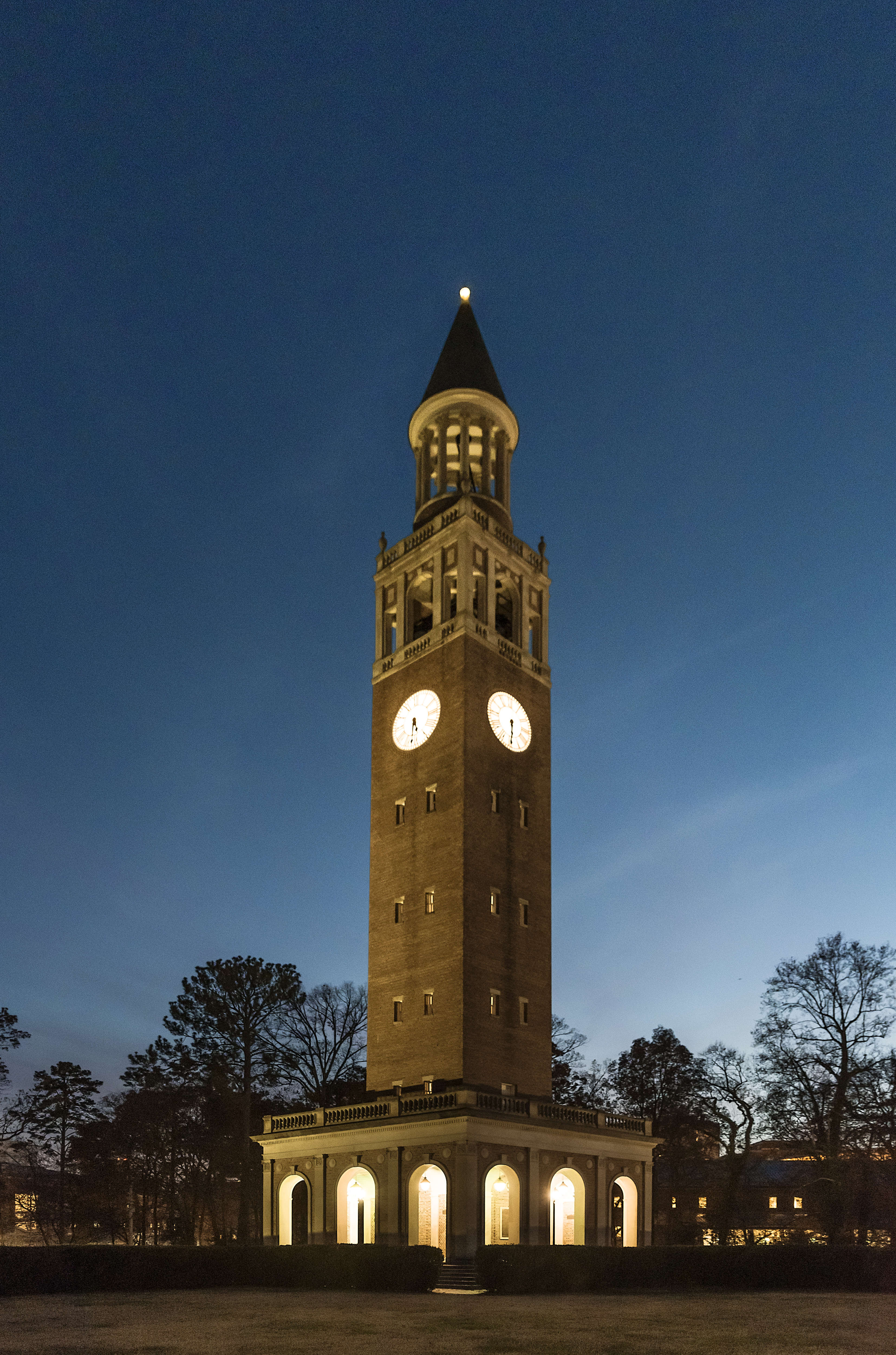 Belltower of University of North Carolina, Chapel Hill...