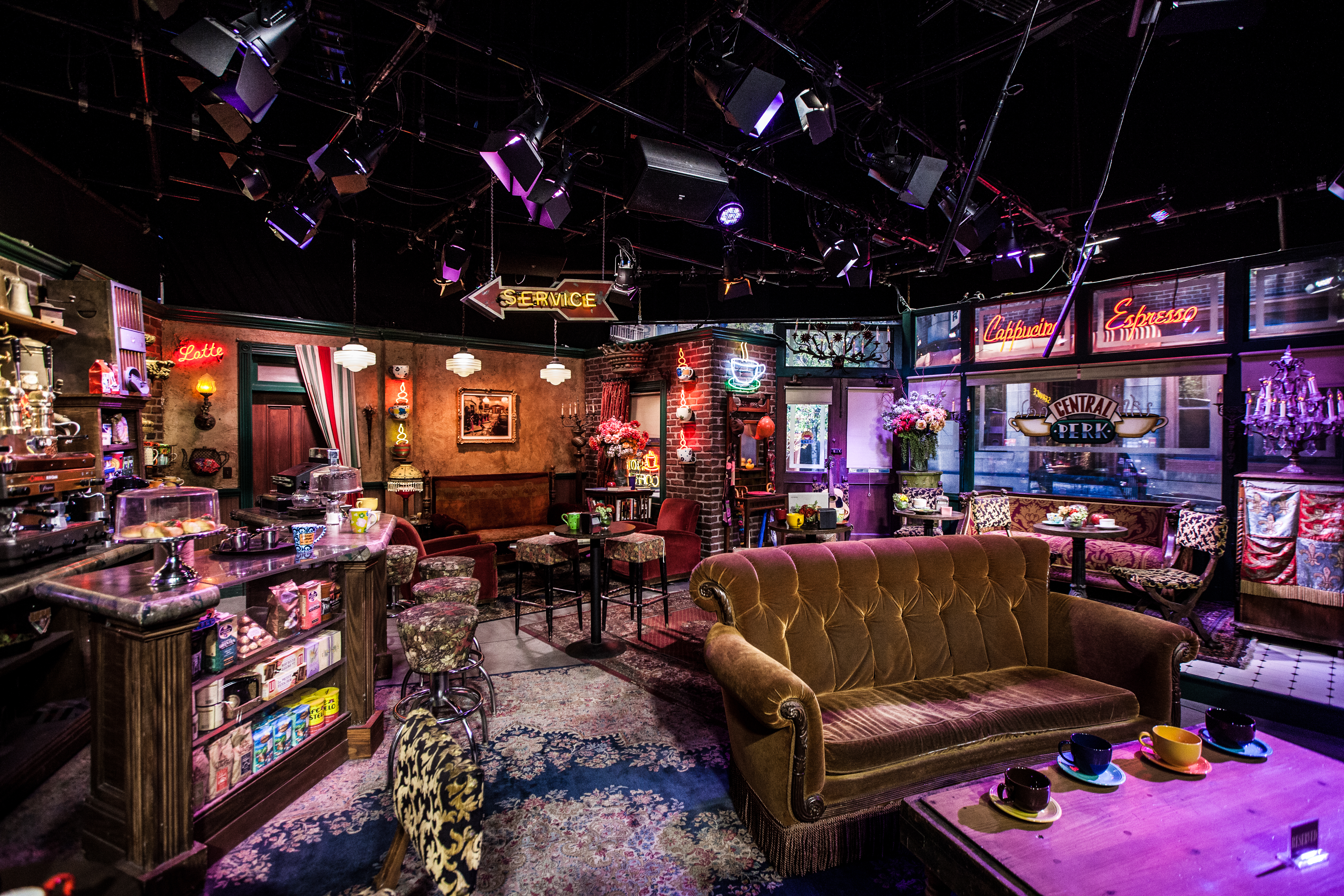 A set with the Central Perk from the TV show “Friends”