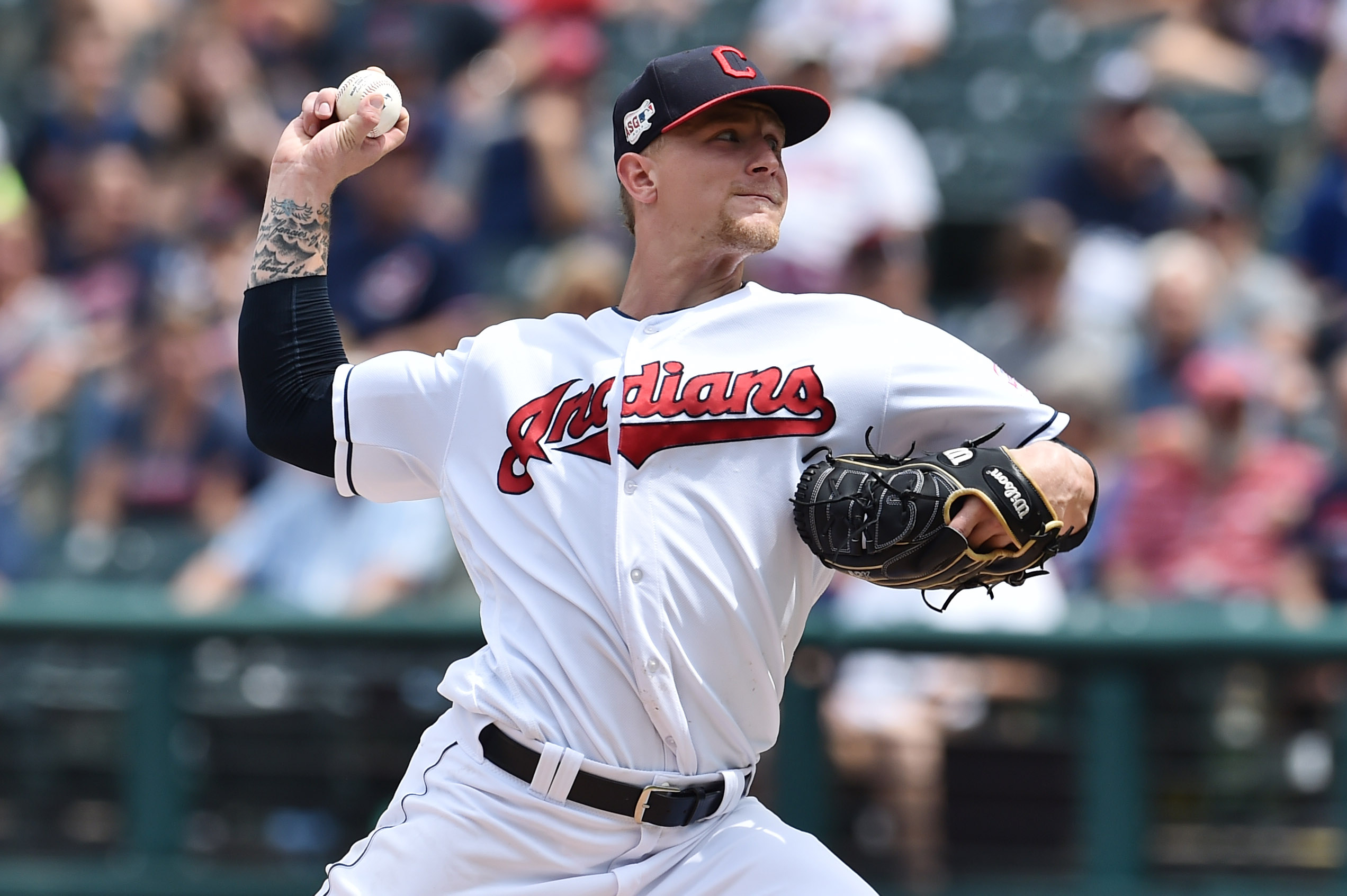 MLB: Game One-Texas Rangers at Cleveland Indians