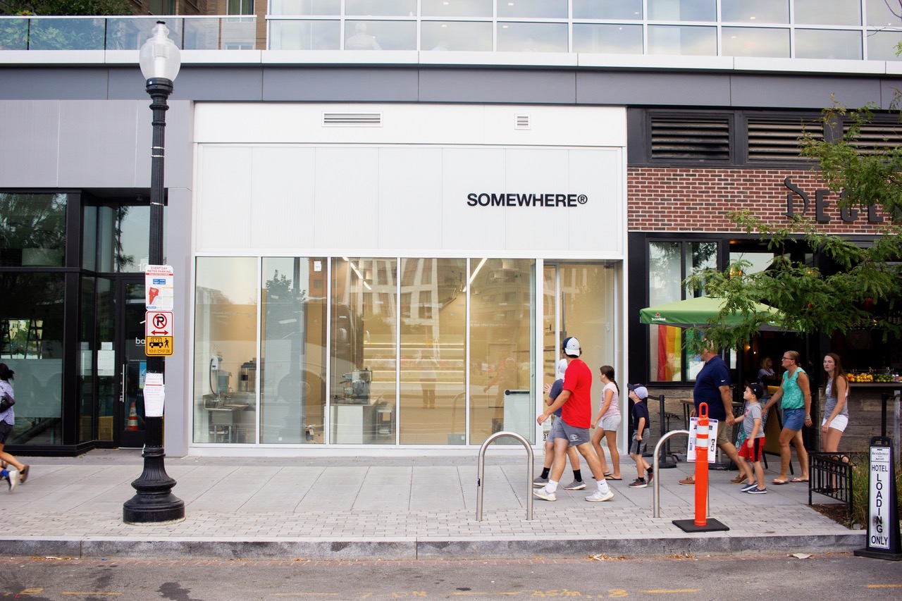 The storefront at Somewhere.