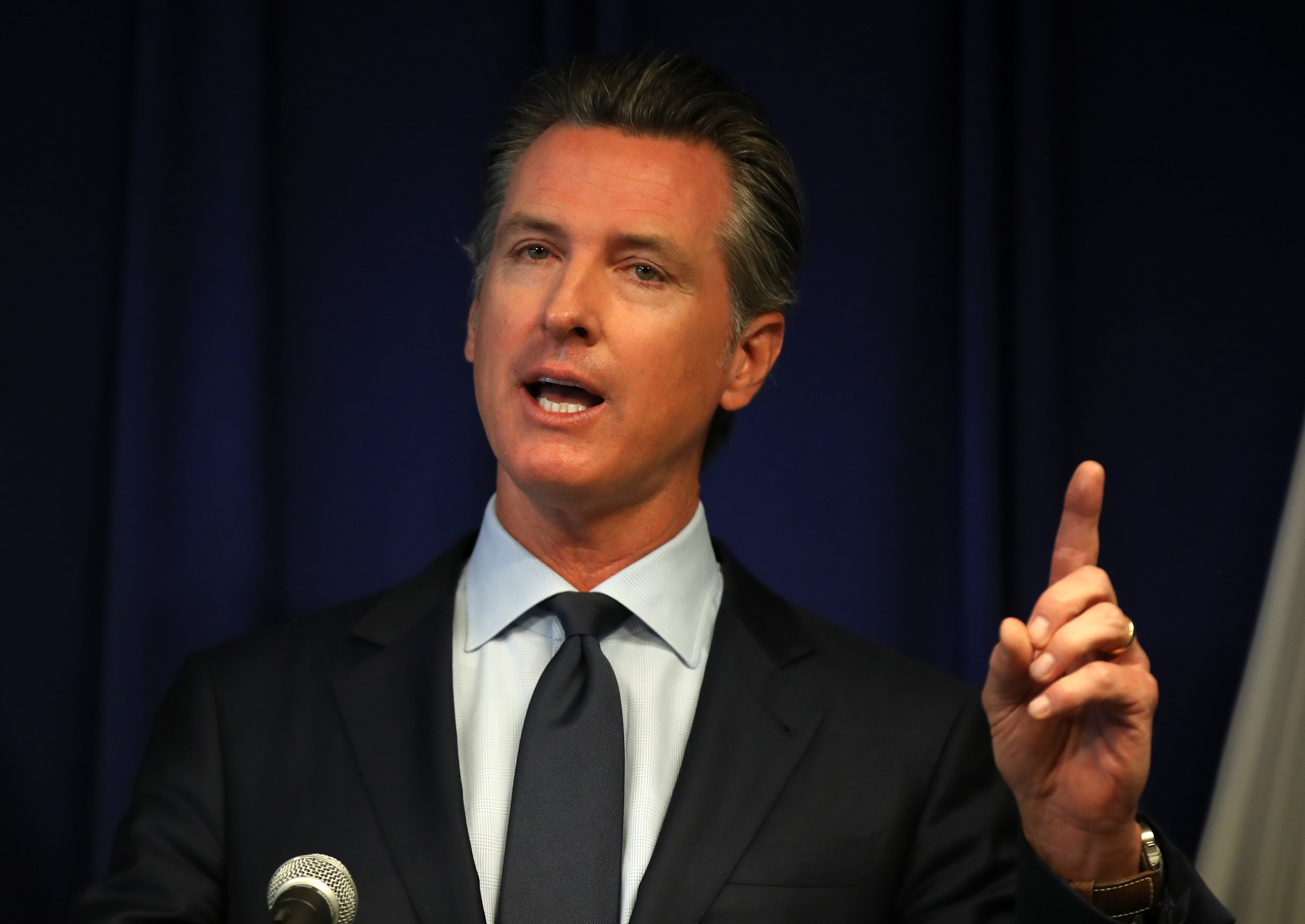 California Gov. Newsom And CA Attorney Gen. Becerra Hold News Conference Responding To Trump Revoking State’s Emissions Waiver
