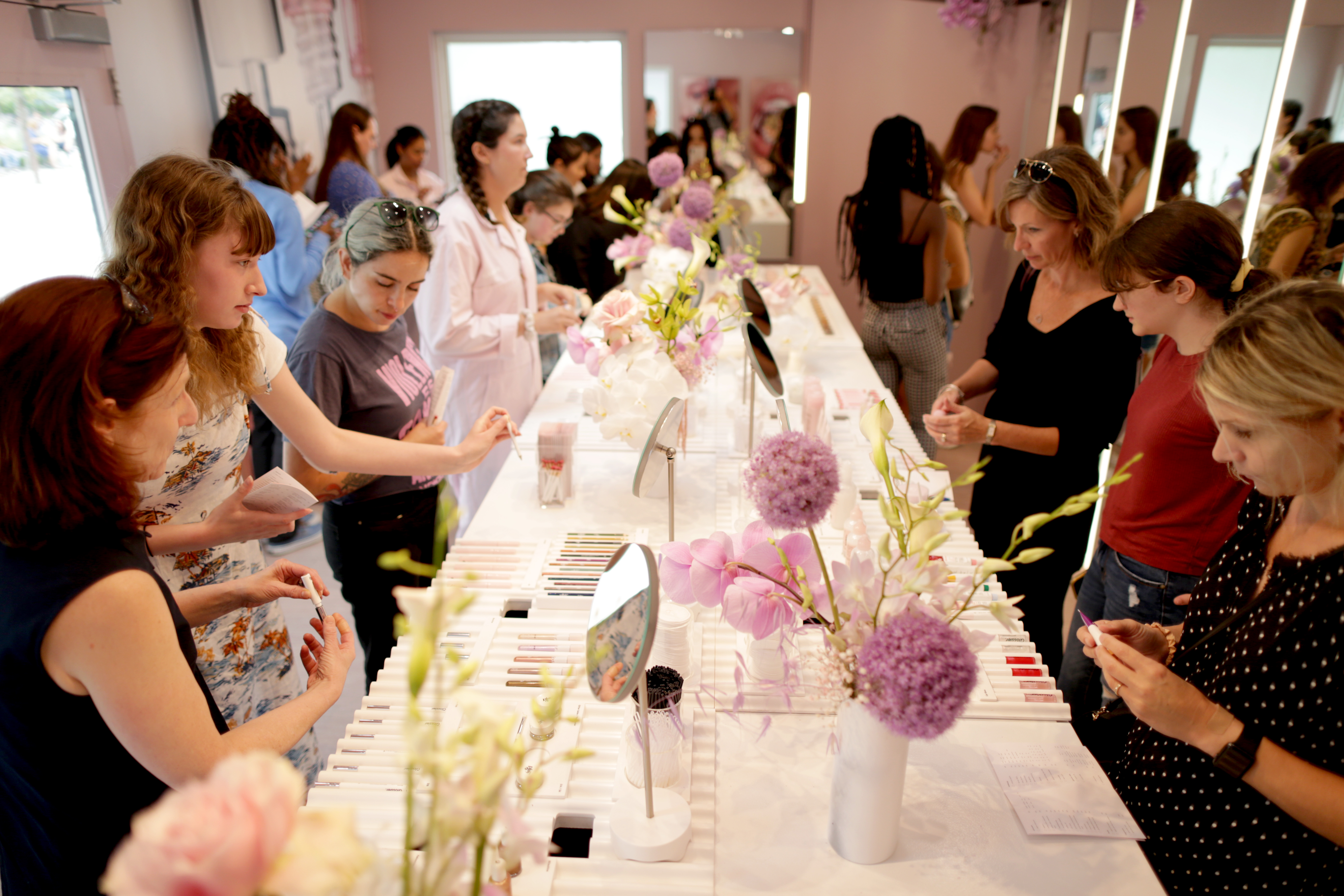 Glossier’s pop-up in Boston earlier this summer