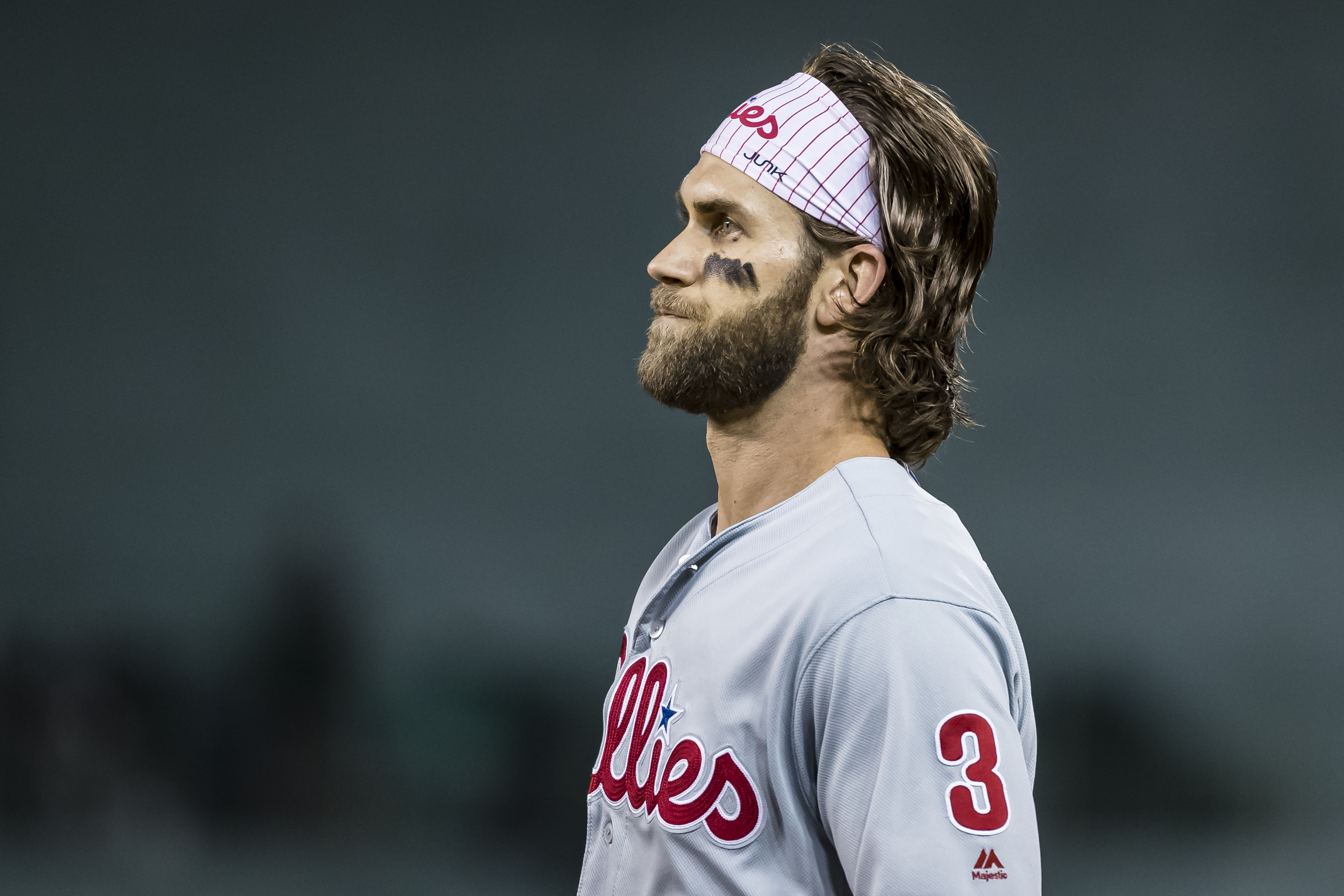 Bryce Harper is on the Phillies now, not the Nationals, who are in the World Series.