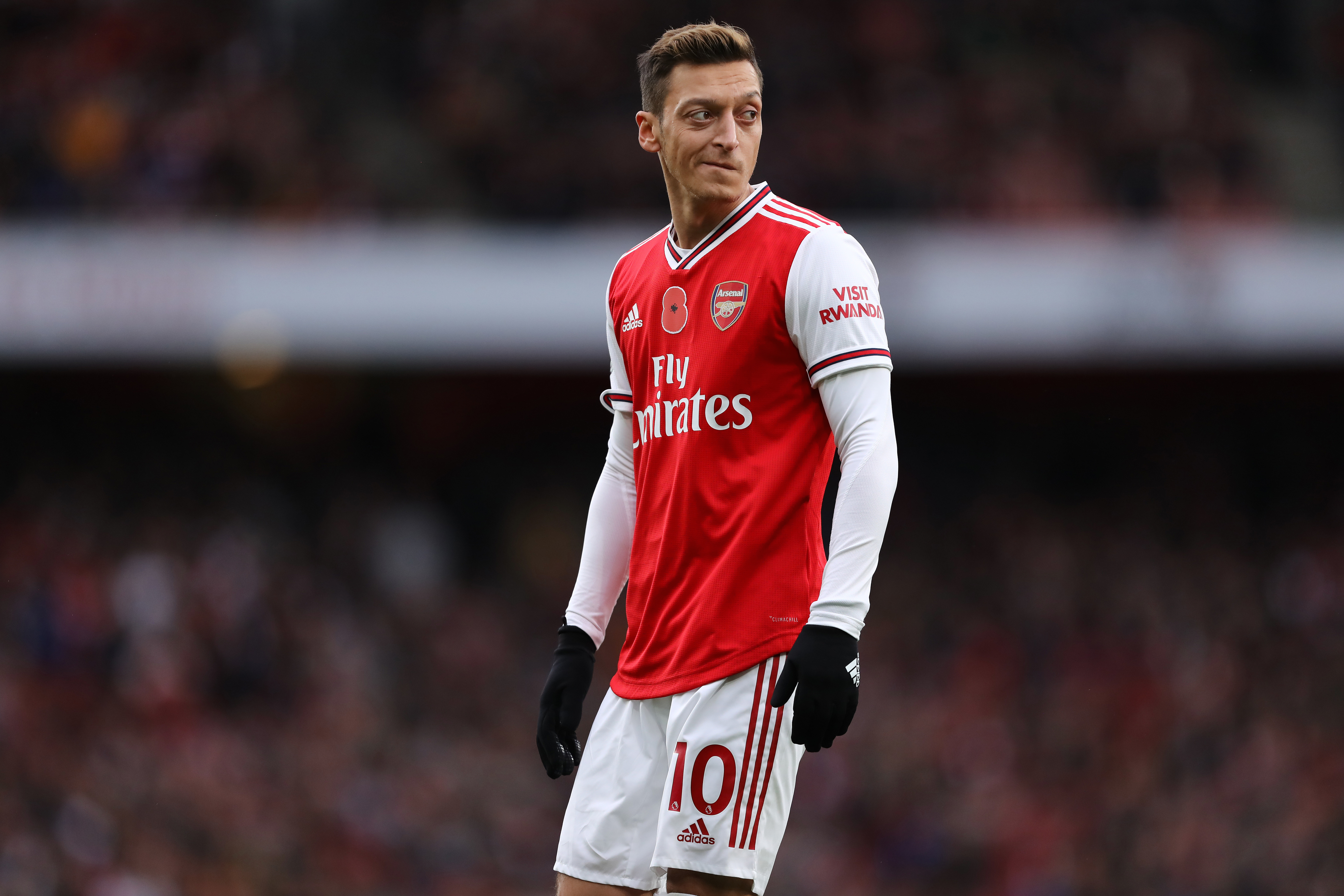 Mesut Ozil of Arsenal seen during the Premier League match...