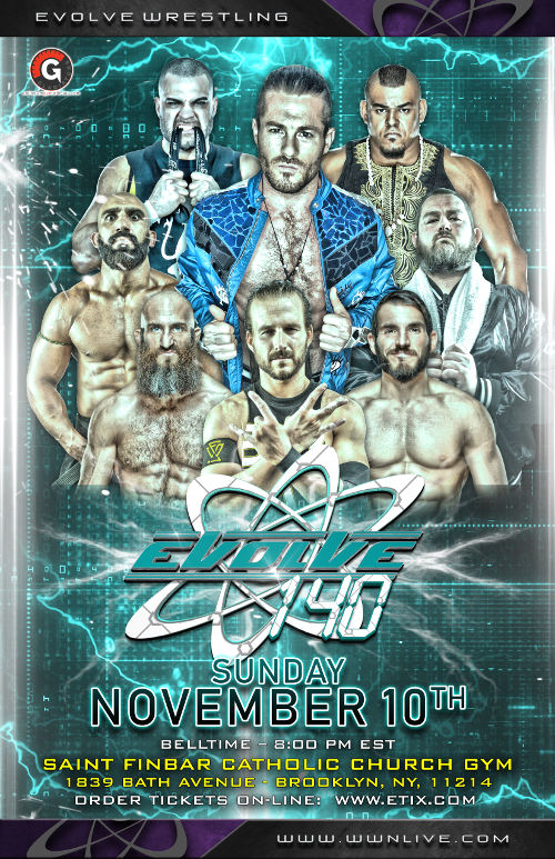 Evolve 140 poster featuring Evan Bourne