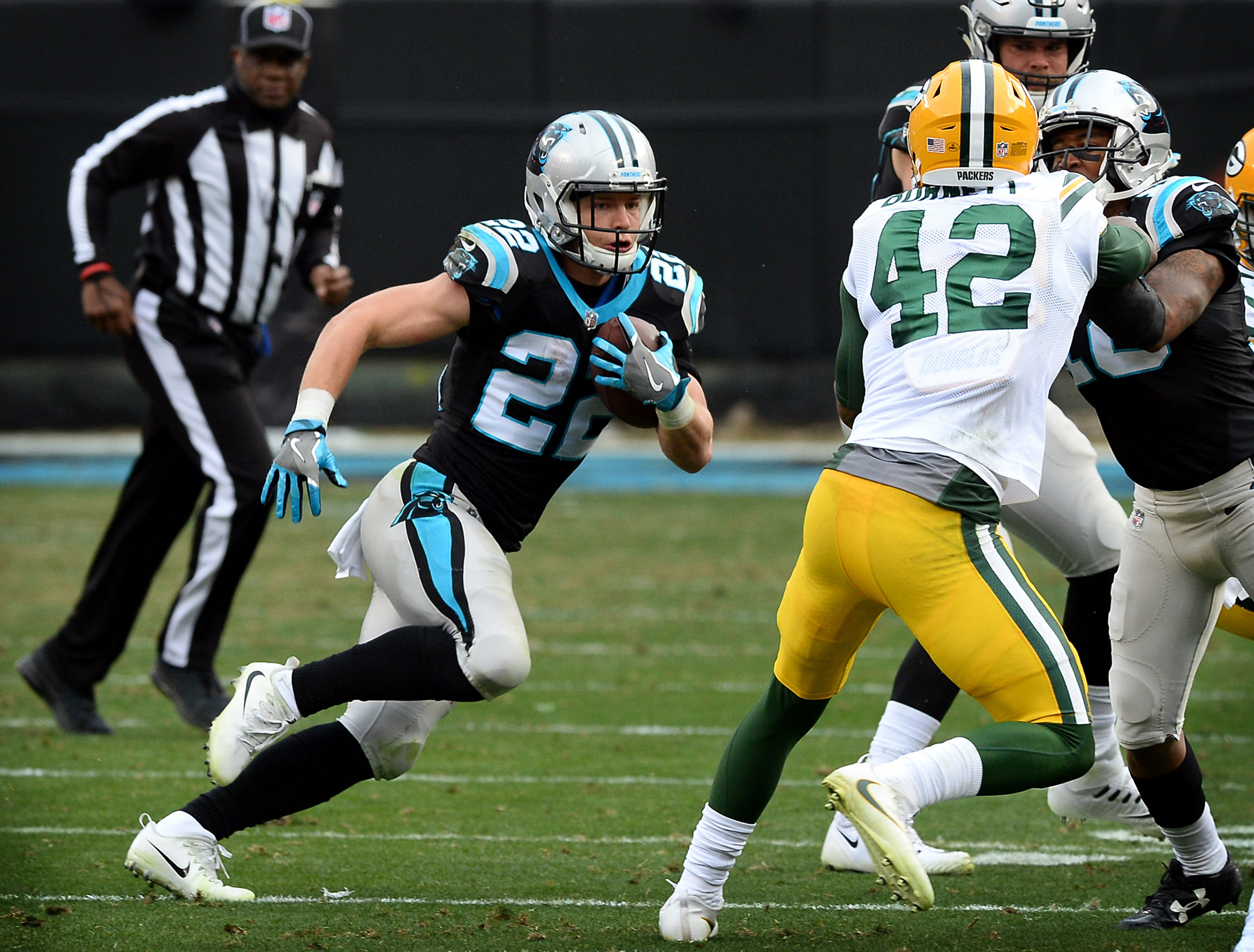 How Panthersâ Christian McCaffrey is powering through NFLâs rookie wall