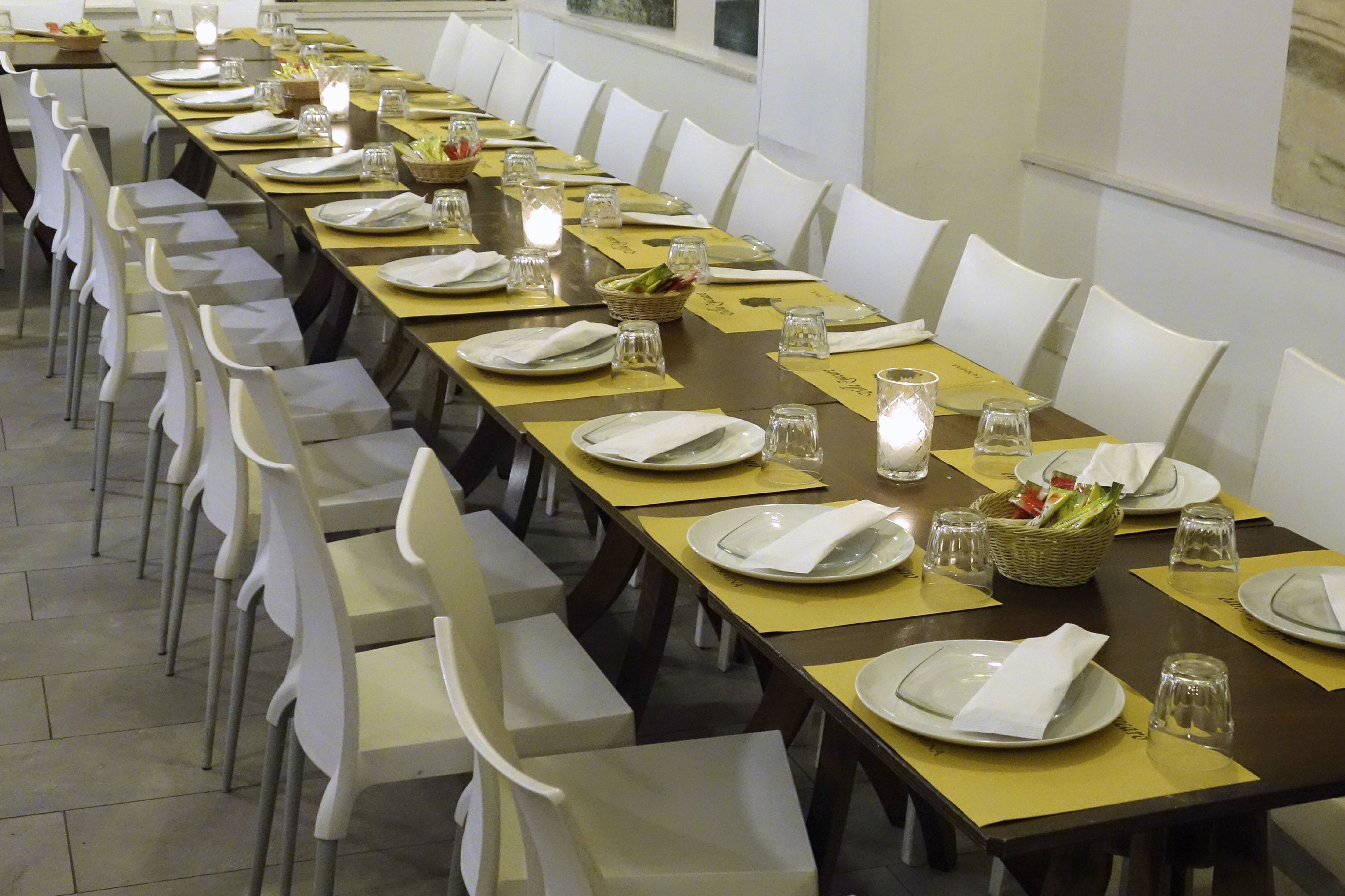 Restaurant Table Setting, Taormina, Sicily, Italy
