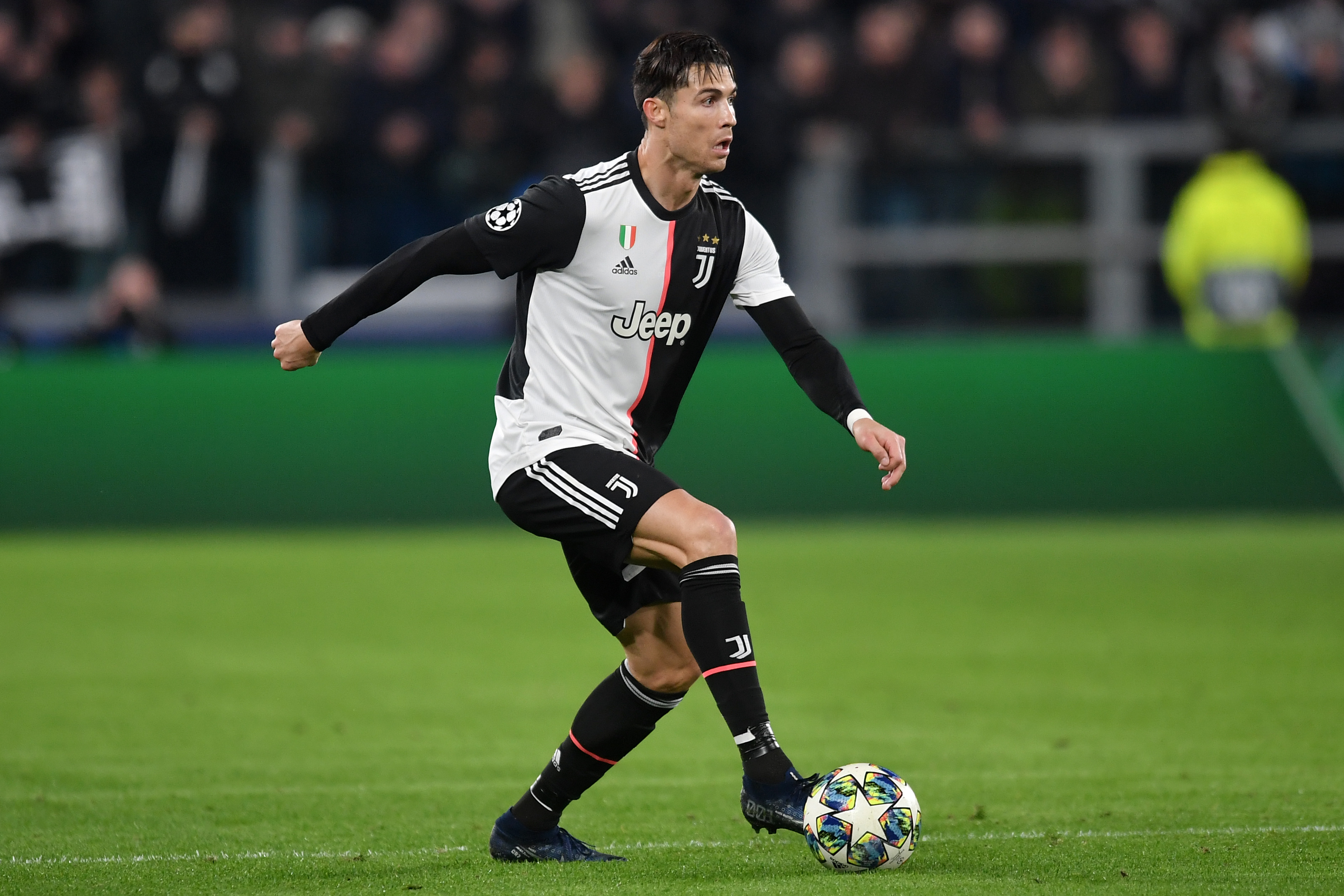 Cristiano Ronaldo of Juventus in action during the champions...