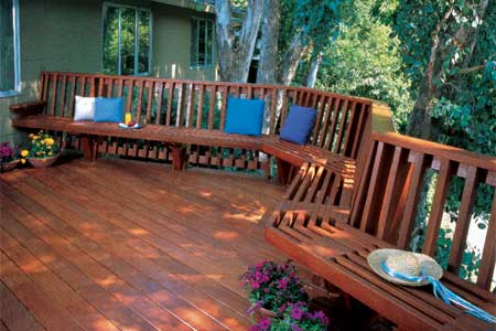 Stained Wood Deck 