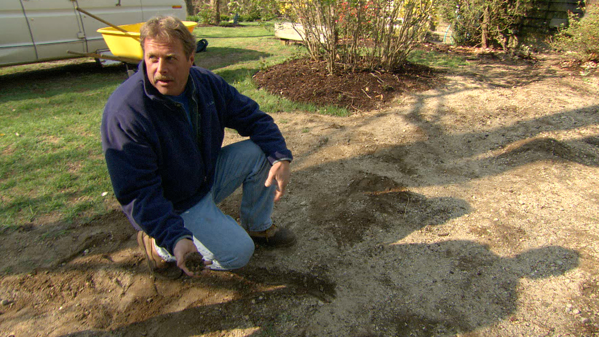 ASK S7 E4, Roger Cook repairs a construction-damaged lawn