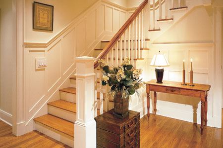 Wainscoting Along Stairs