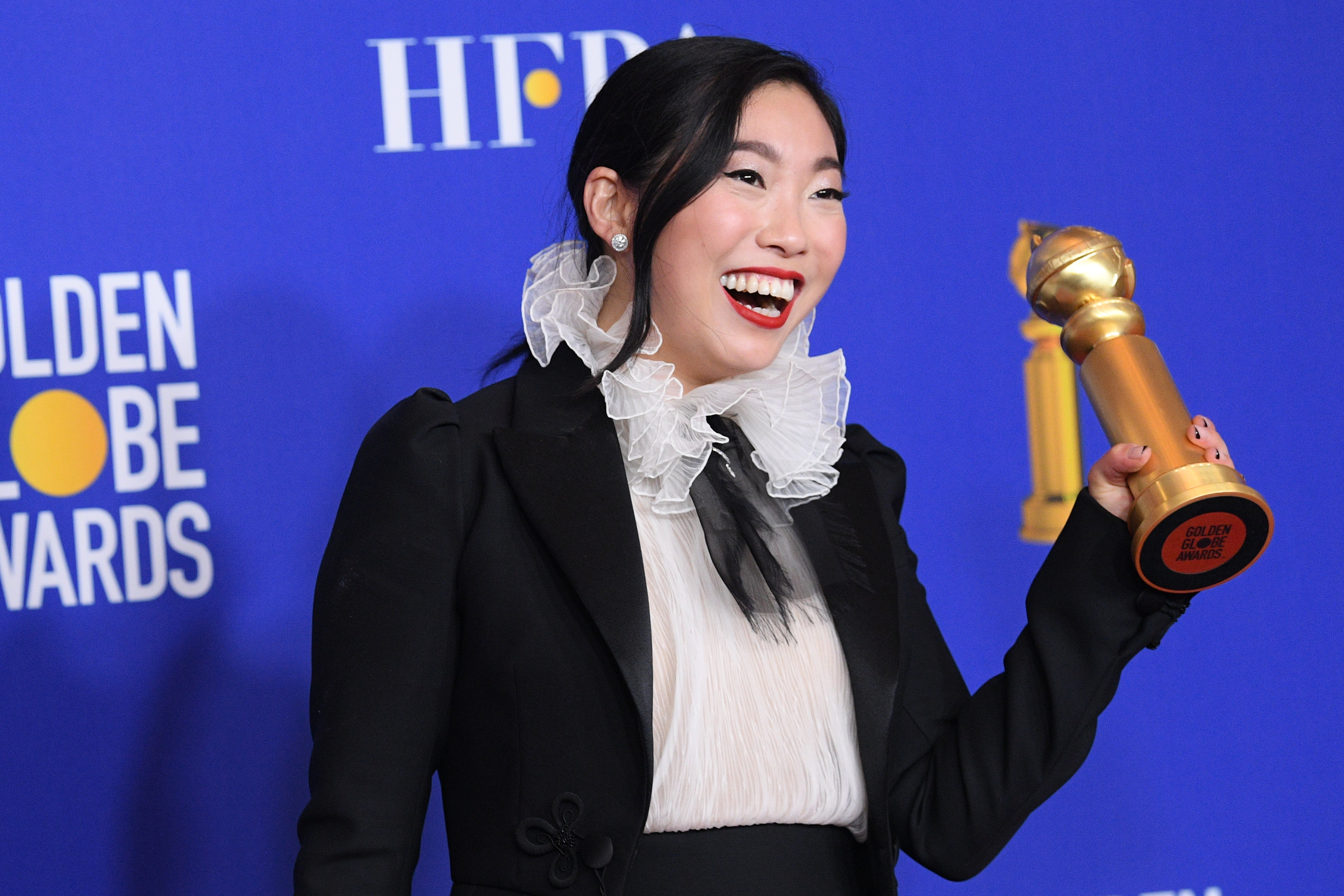 Awkwafina at the 2020 Golden Globes.