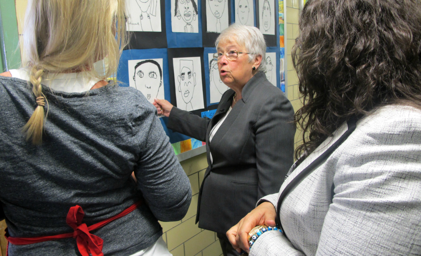 Chancellor Carmen Fariña on one of her hundreds of school visits.