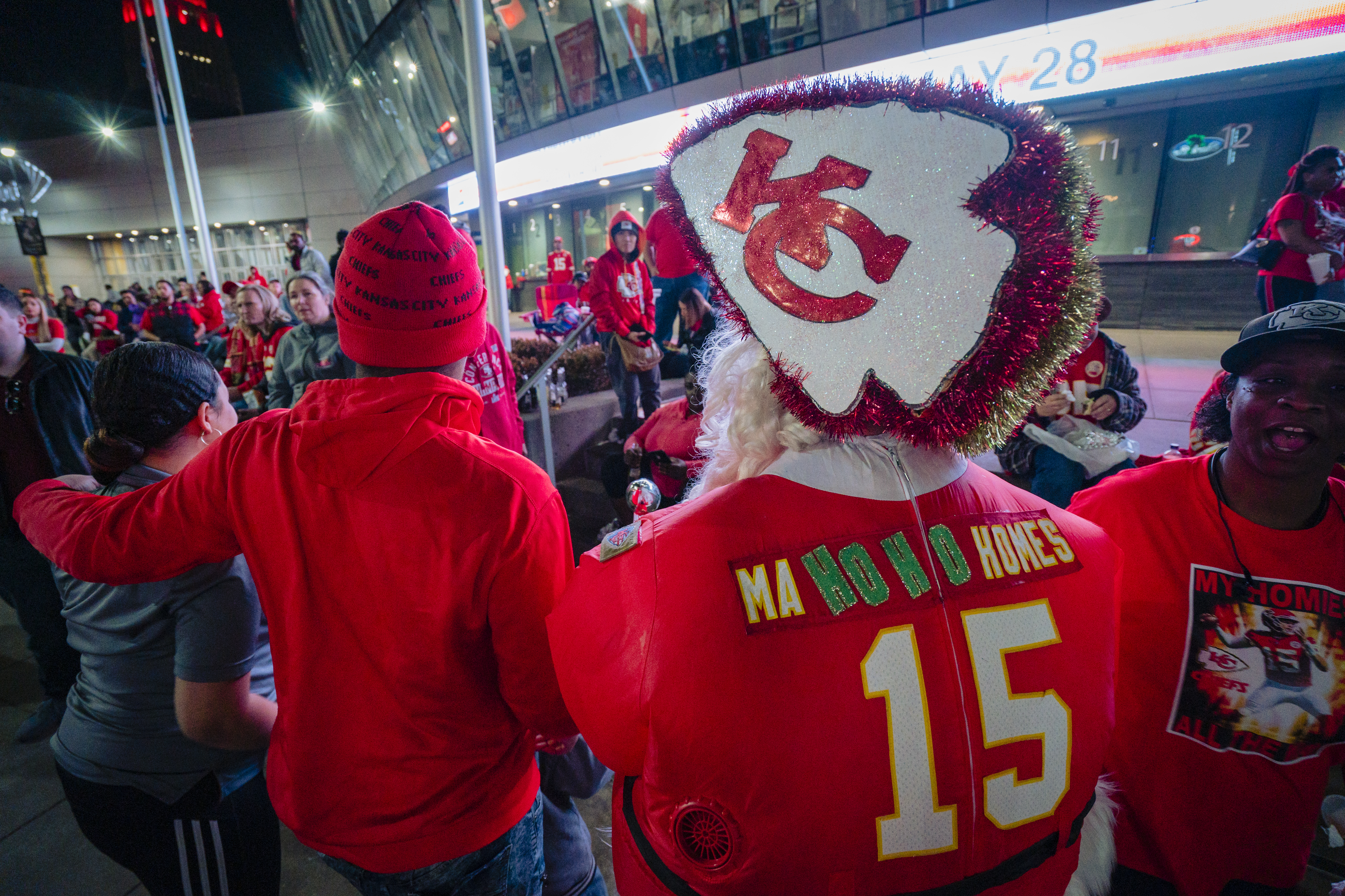 Kansas City Chiefs Fans Watch Super Bowl LIV Against The San Francisco 49ers