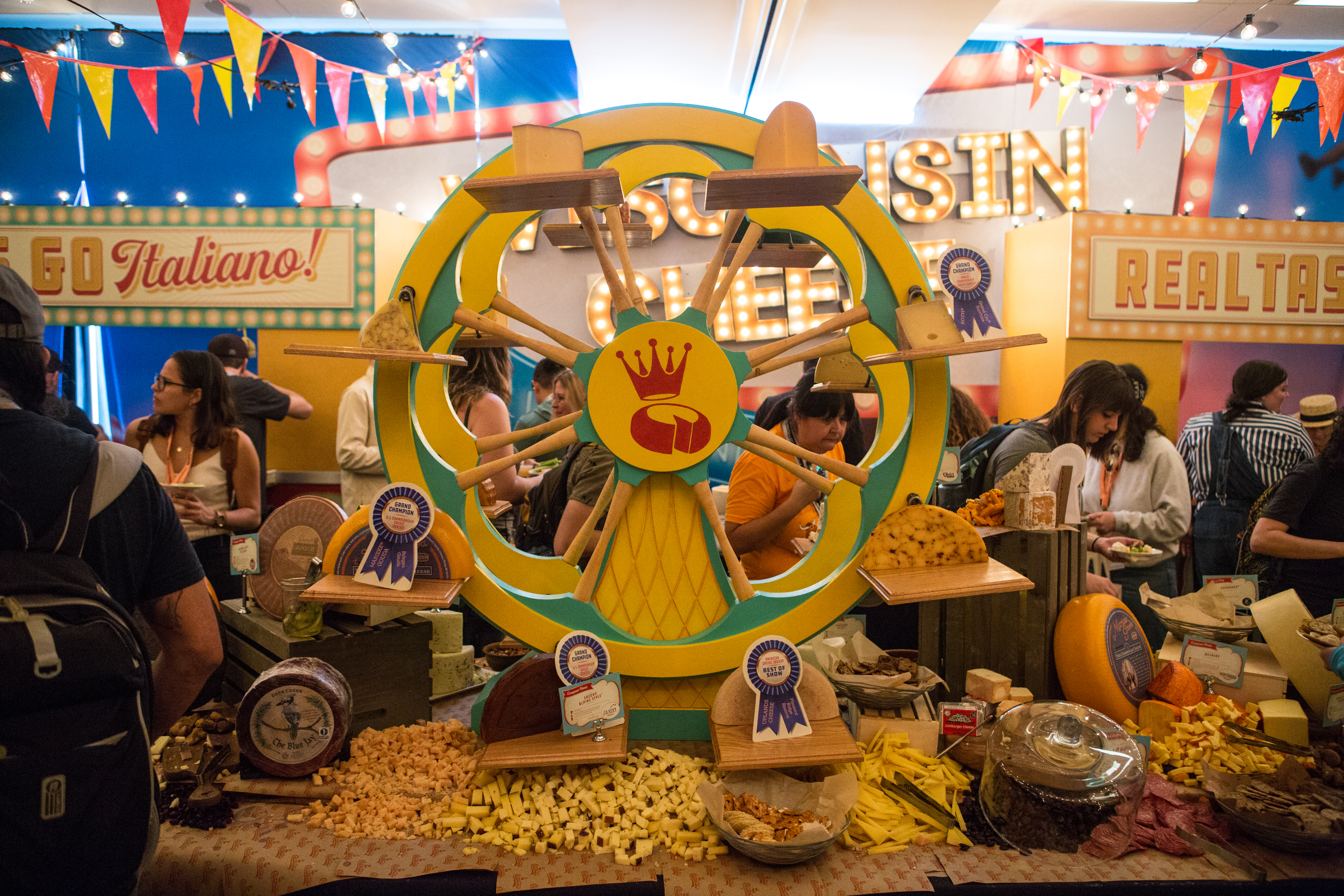 The Ferris wheel of cheese at Cheeselandia