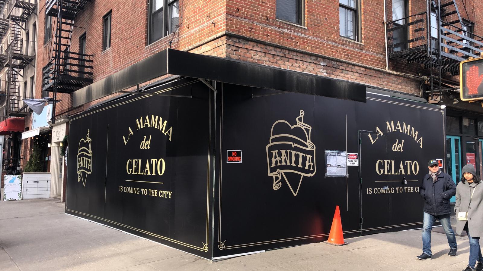 Anita Gelato will open on the corner of Second Avenue and East 81st Street this spring