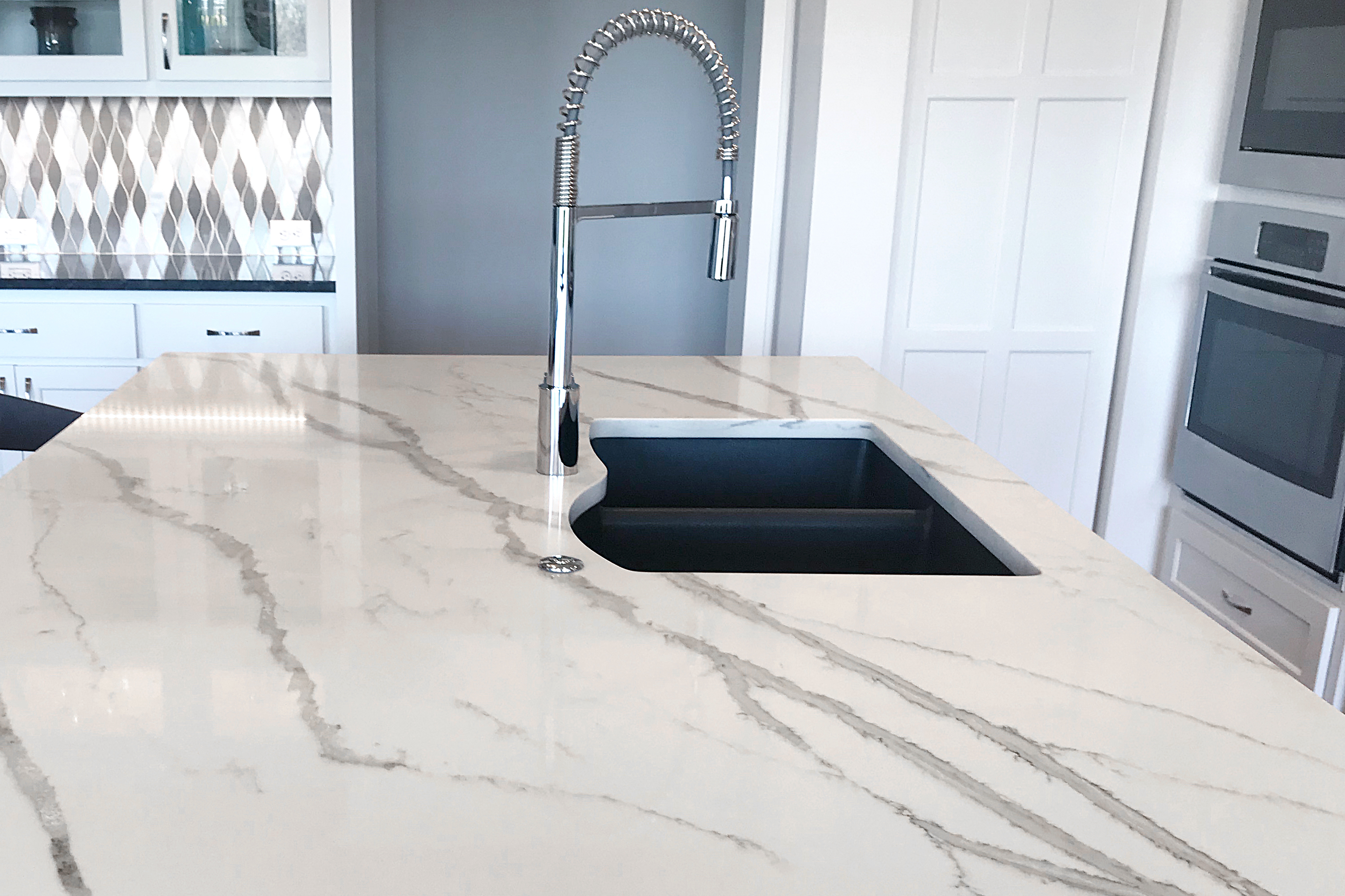 Faux-Marble Countertop with sink