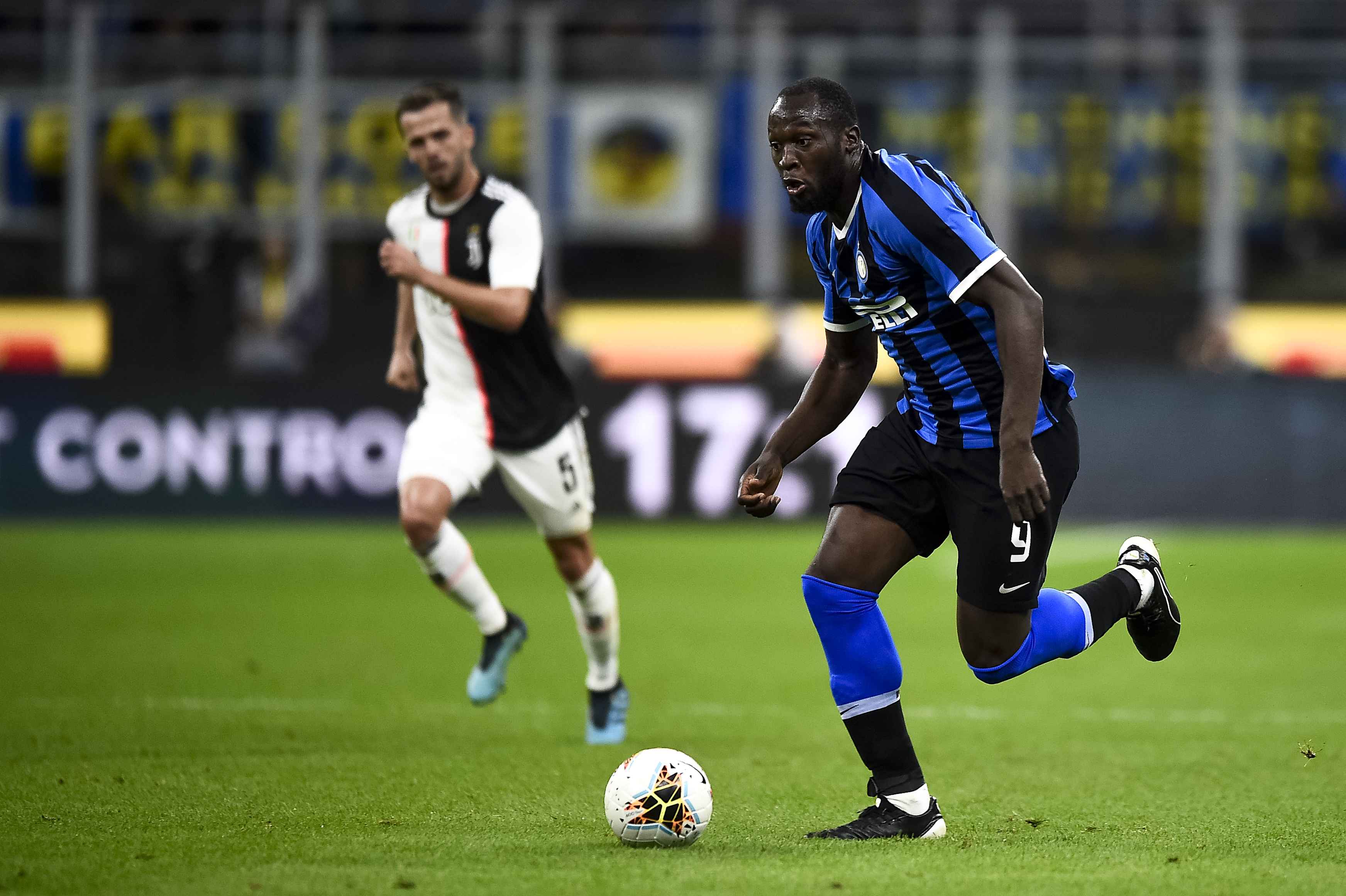 Romelu Lukaku of FC Internazionale in action during the...