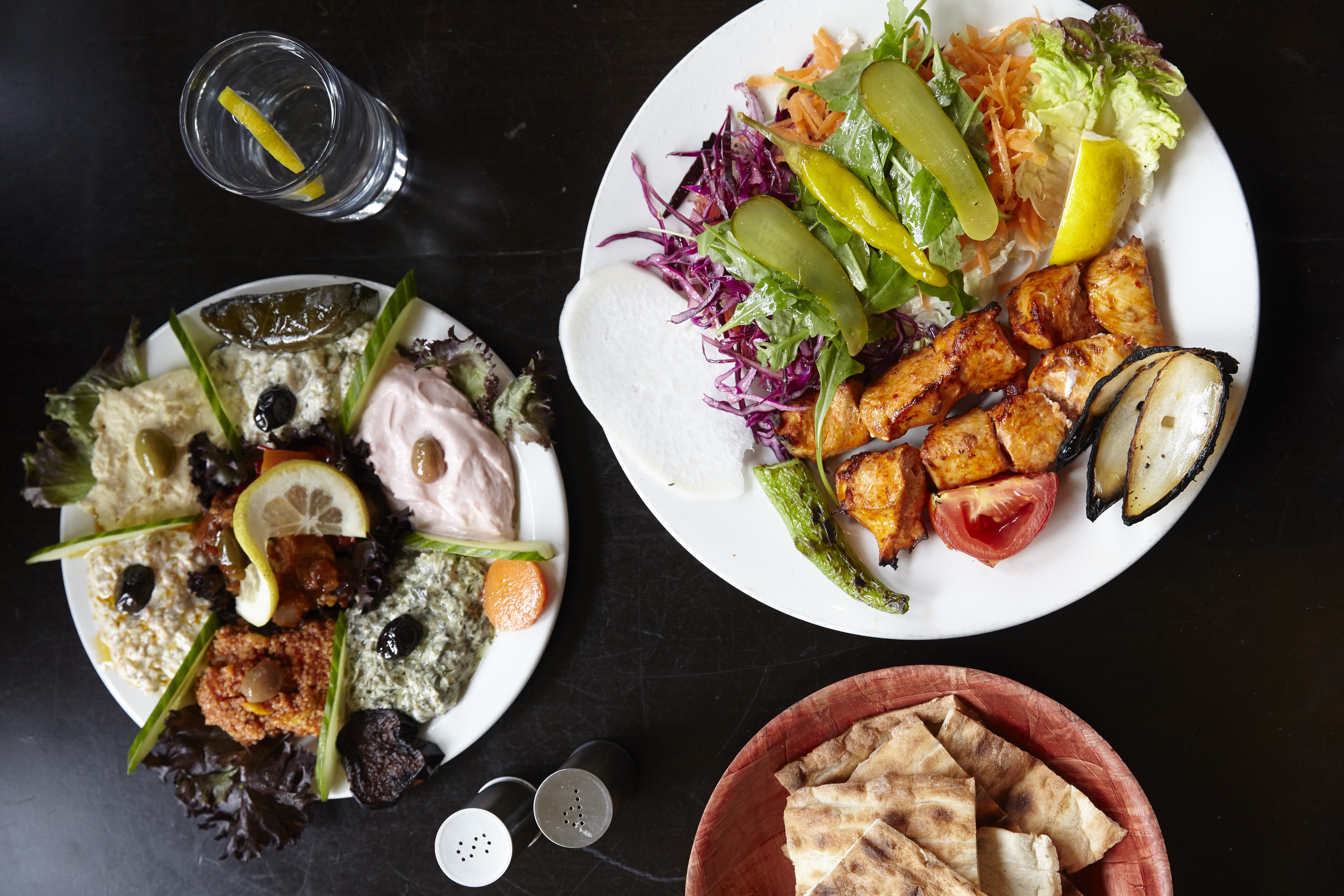 Ocakbasi and mezze at Mangal 2, the Turkish restaurant in Dalston that that forms part of the best 24 hour restaurant travel itinerary for London — where to eat with one day in the city