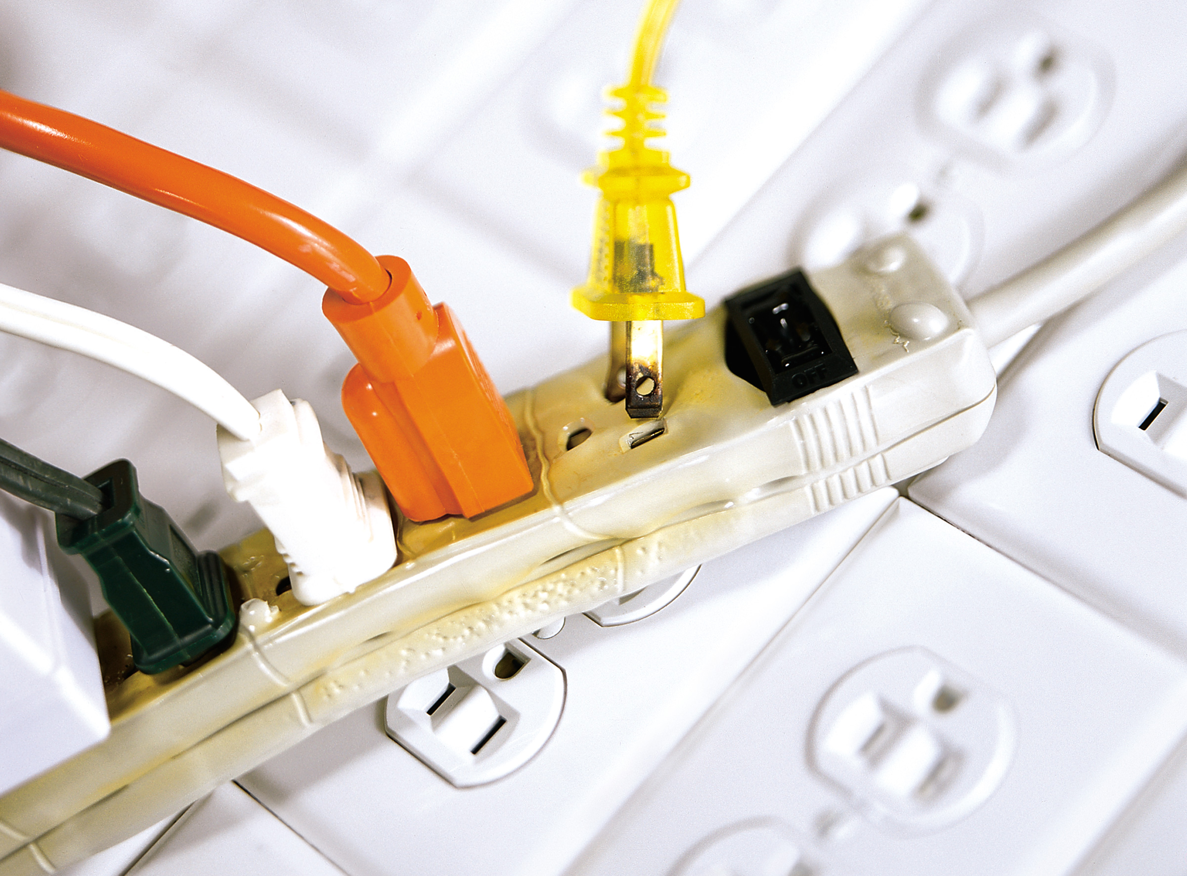 Plugs In Electrical Power Strip