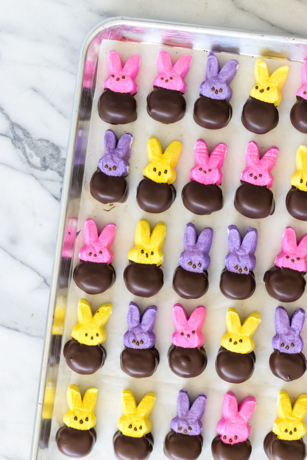Chocolate dipped Peeps from Compartés Chocolatier.