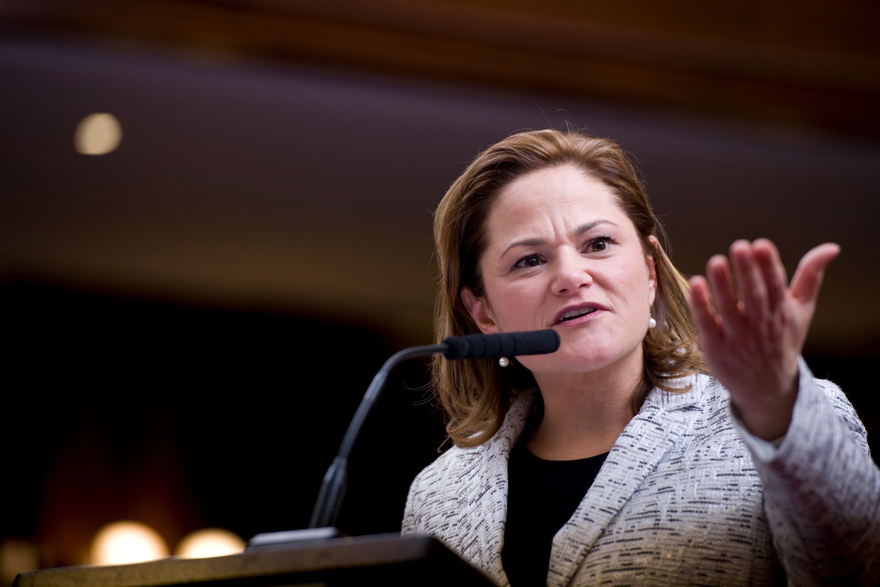 Melissa Mark-Viverito speaks at City Hall in 2014.