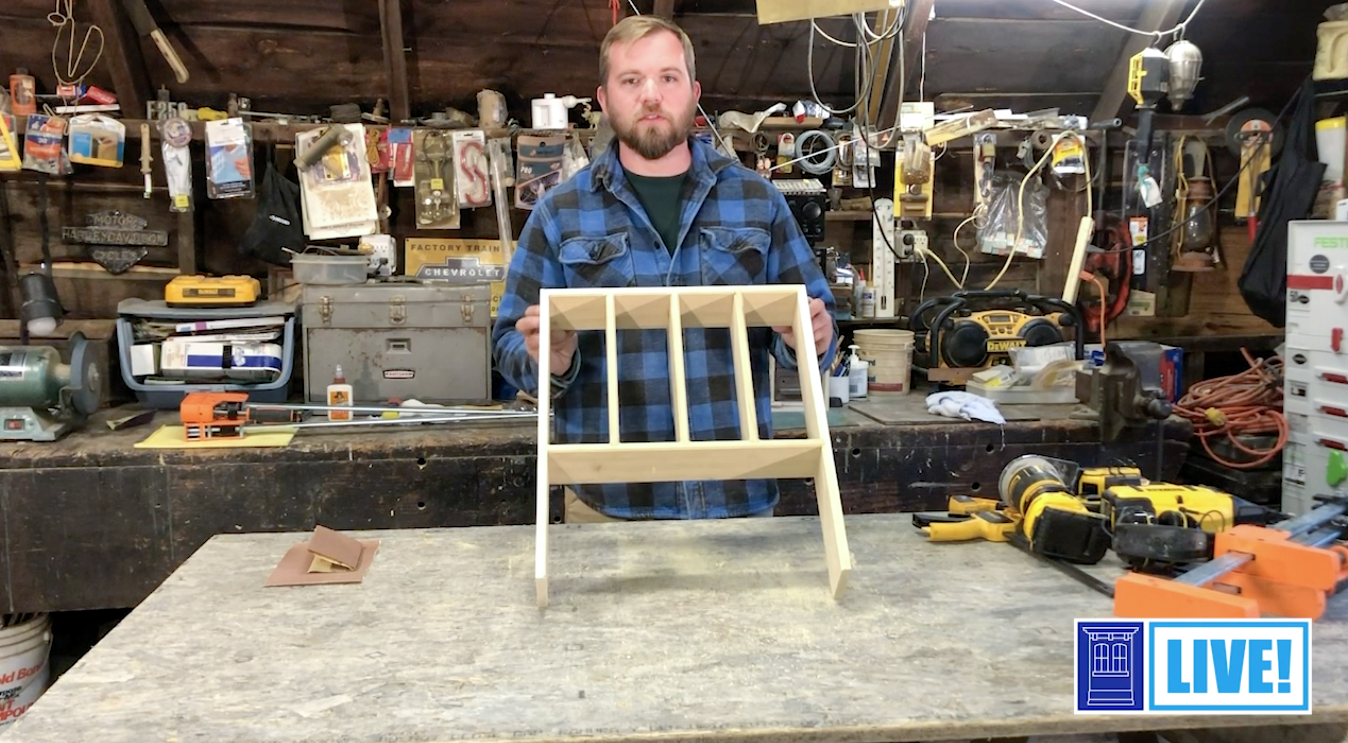 Carpenter Nathan Gilbert builds kitchen drawer dividers