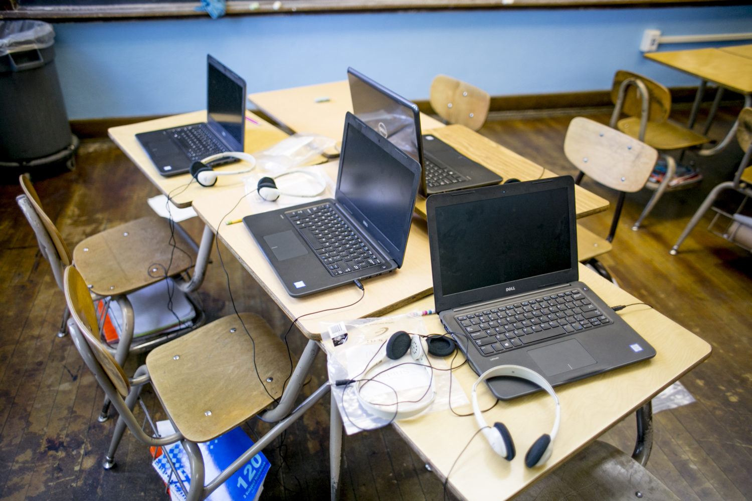 Federal funds could help districts purchase laptops for students to use at home while schools are closed.