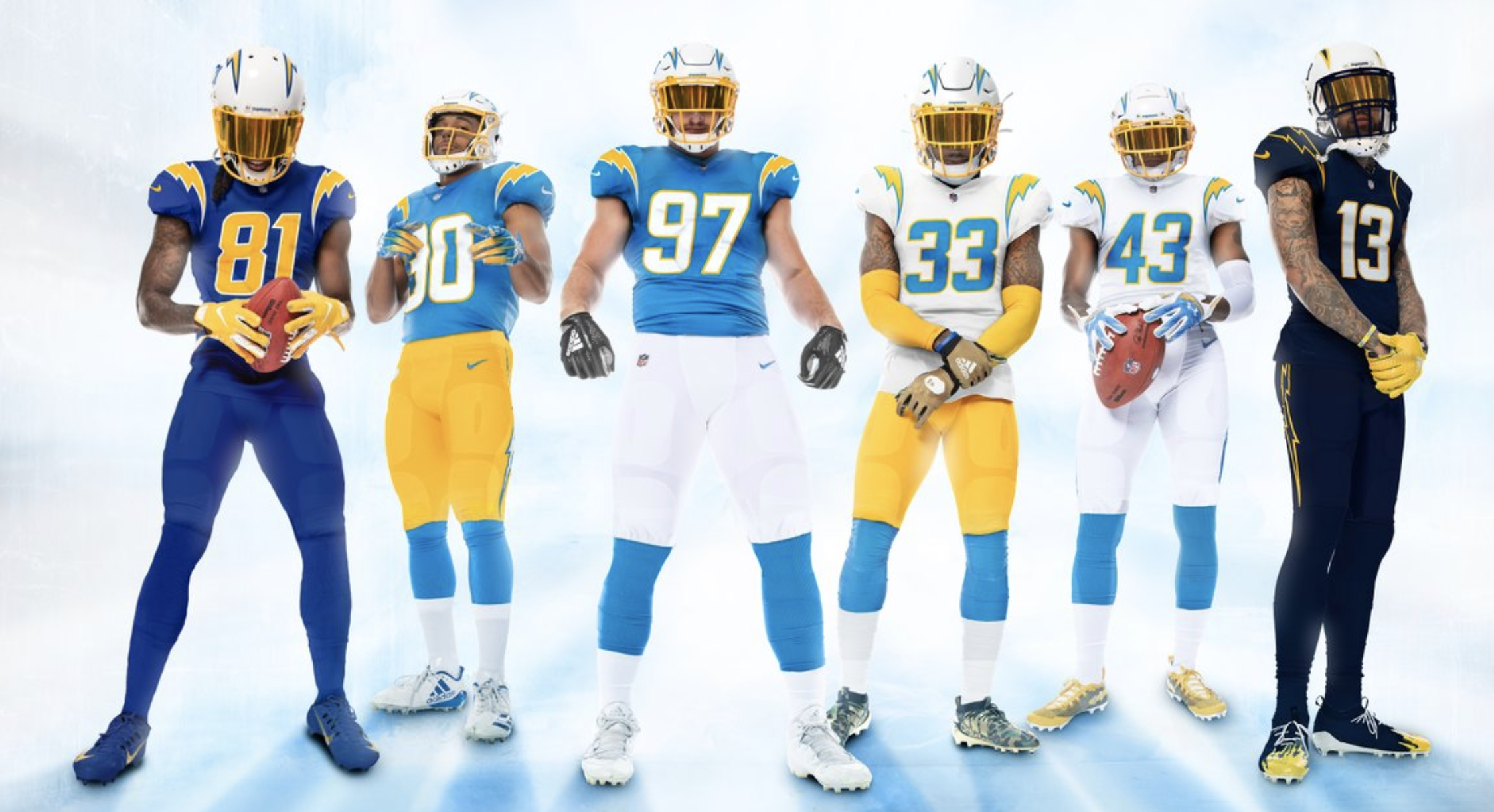 chargers navy color rush
