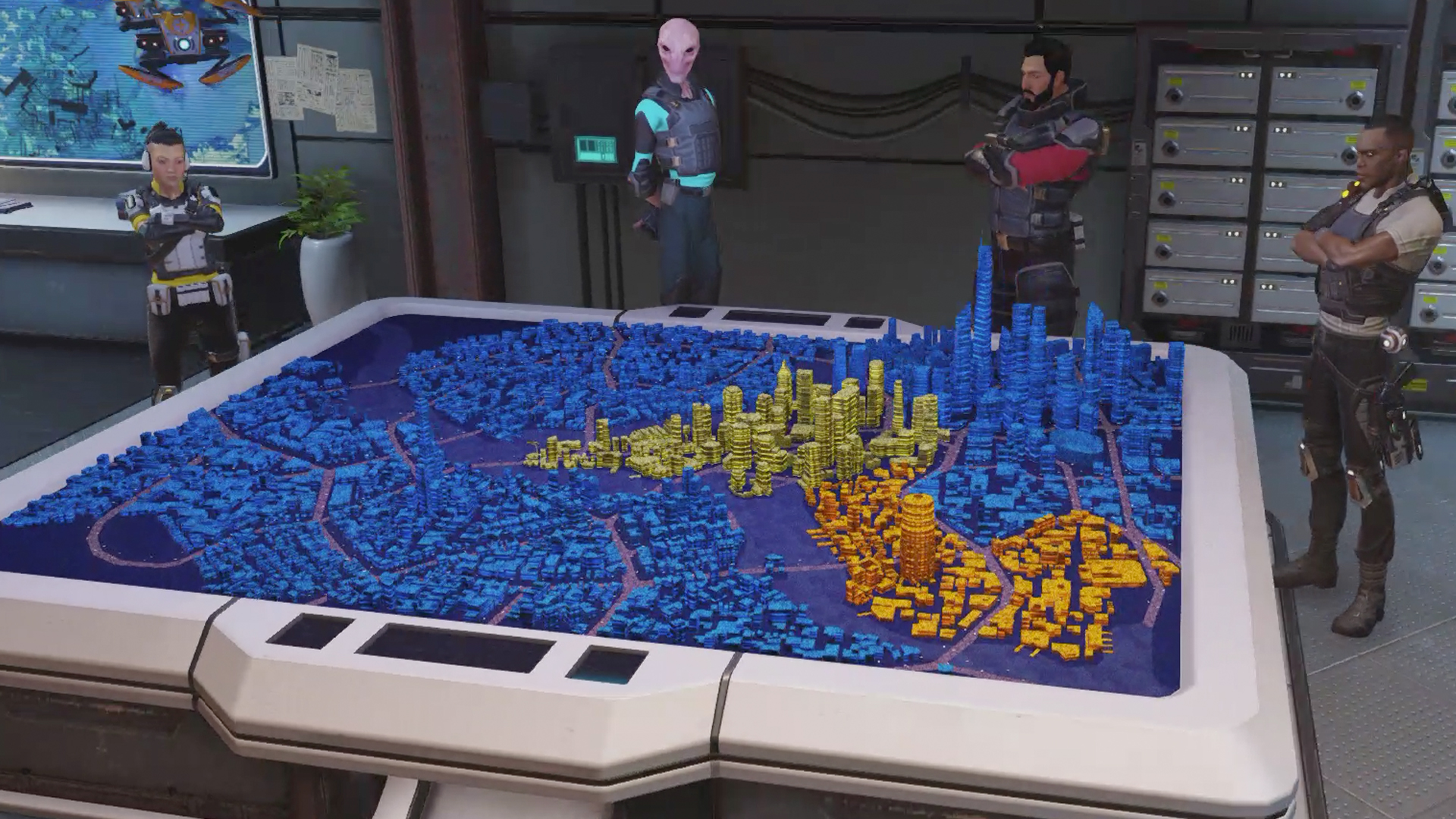 City Map, District Unrest, and City Anarchy in XCOM: Chimera Squad