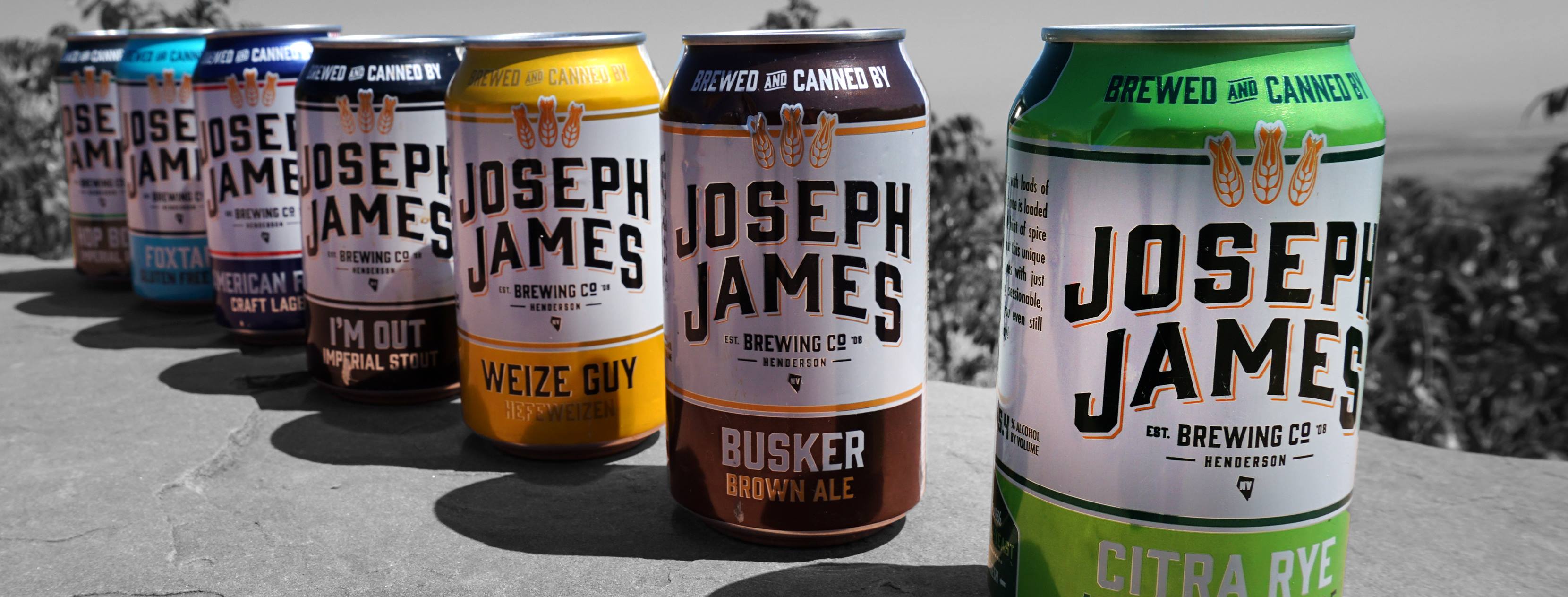 Four cans of Joseph James beer