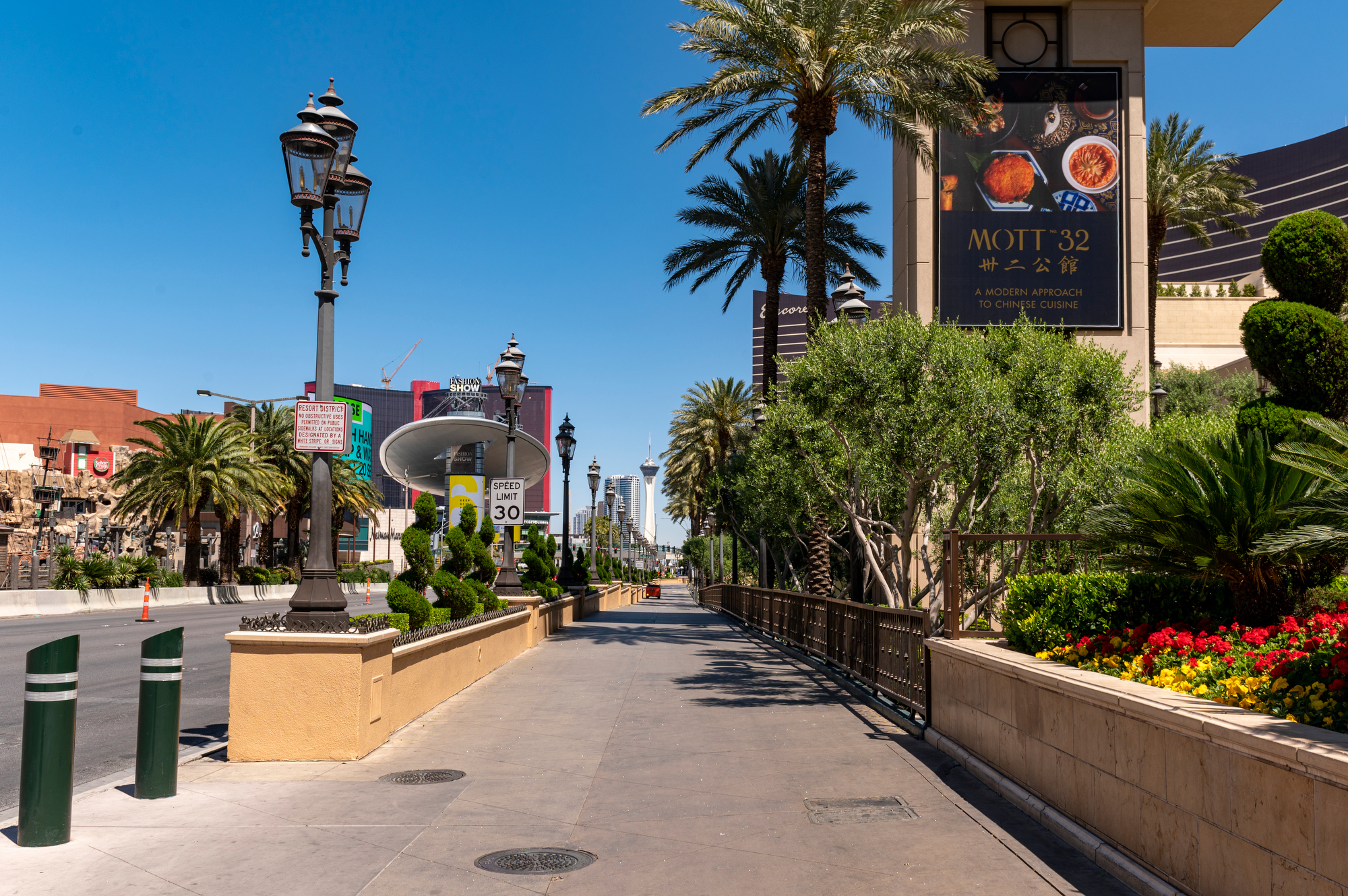 The Las Vegas Strip near the Venetian