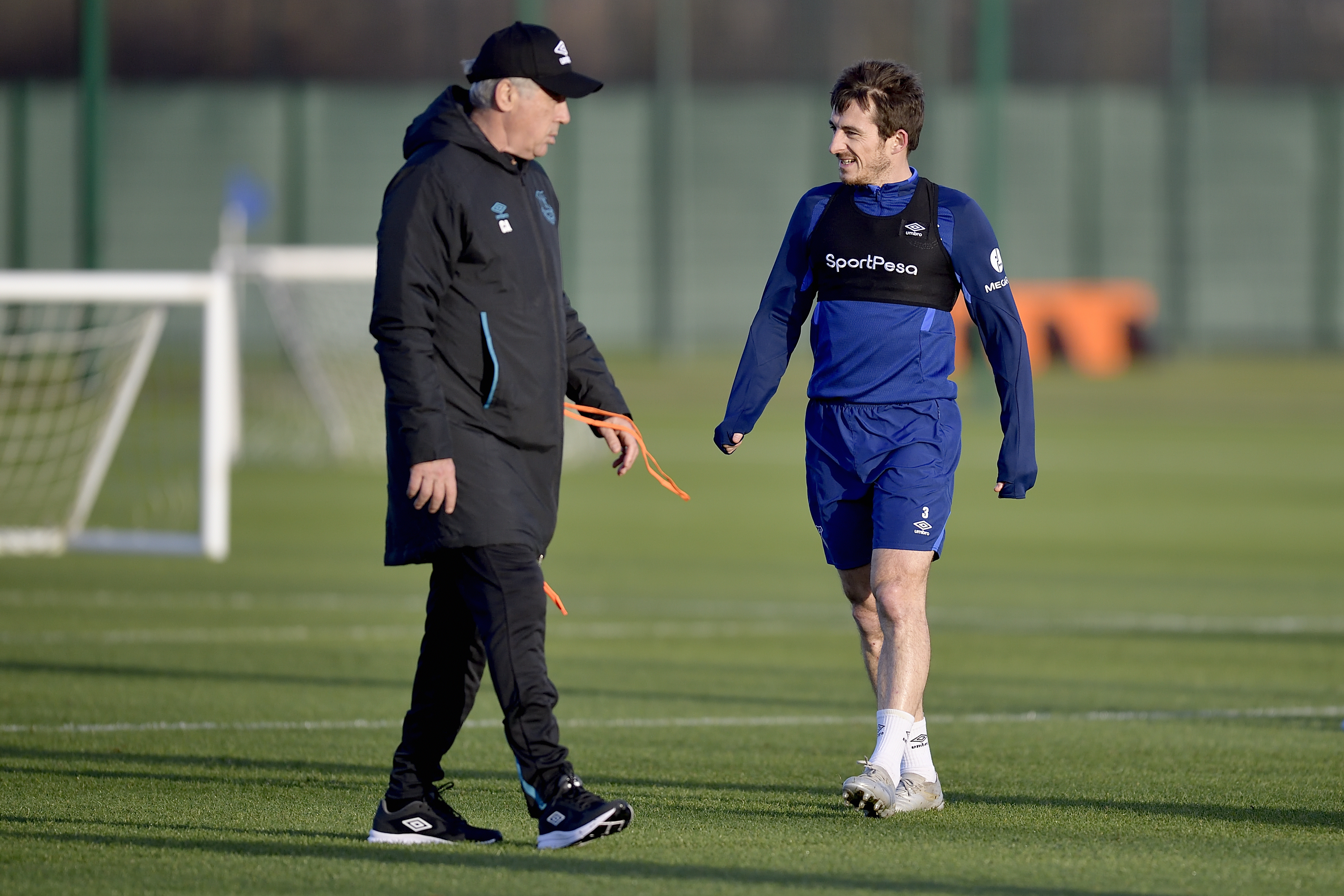 Carlo Ancelotti Takes His First Everton Training Session