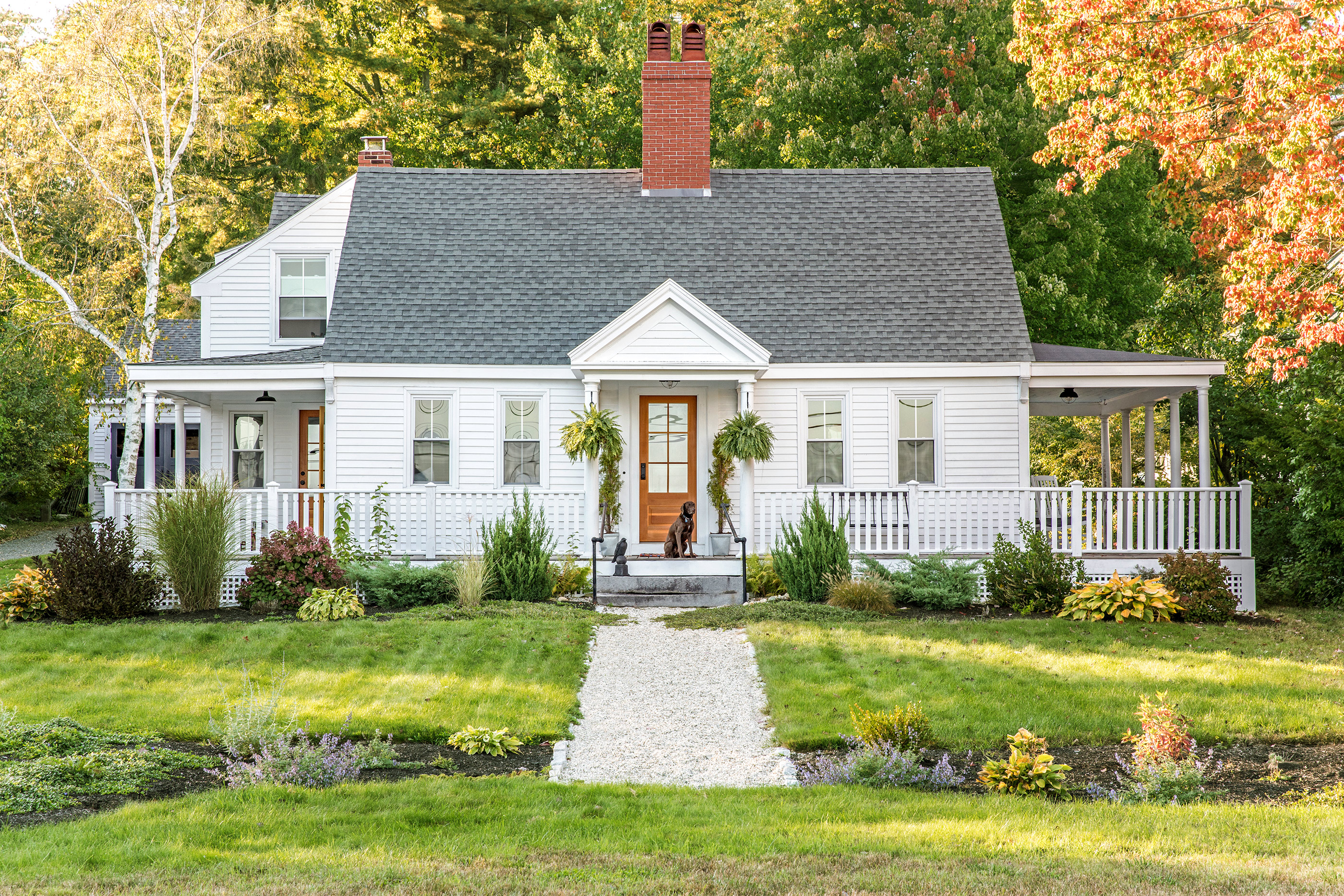 a Cape Cod-style remodel in Cumberland Foreside, ME