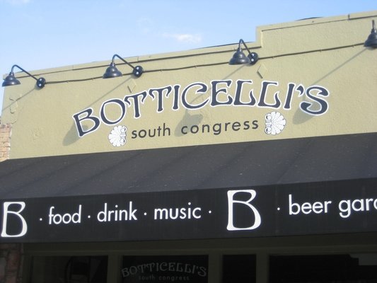The sign at Botticelli’s