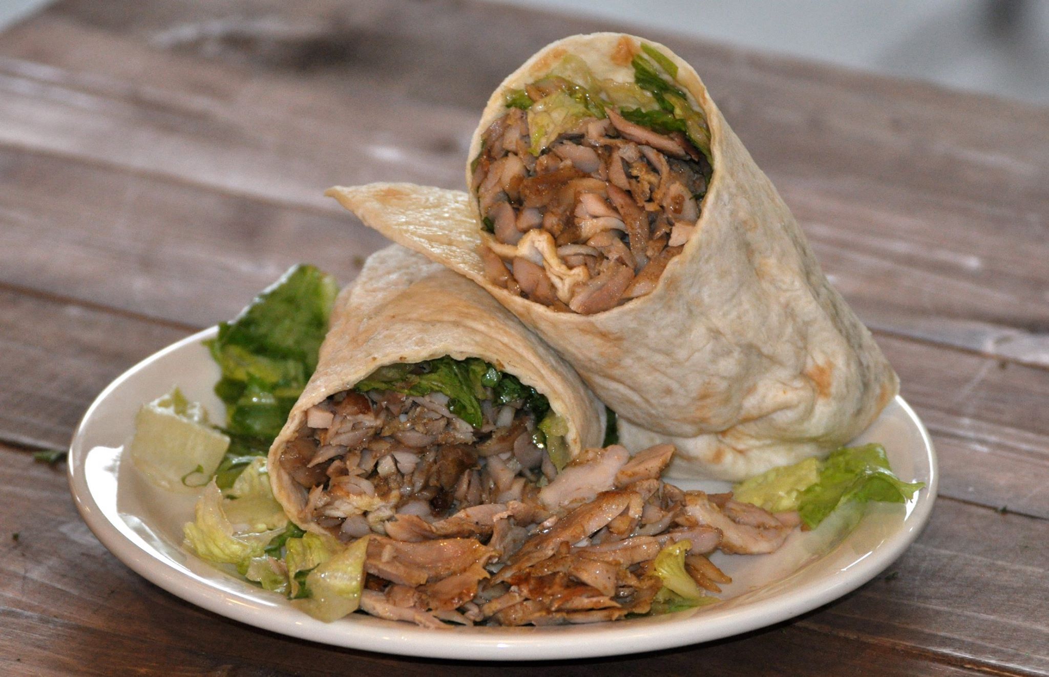 Chicken shawarma wrap from Pita Grille, now closed in Buckhead