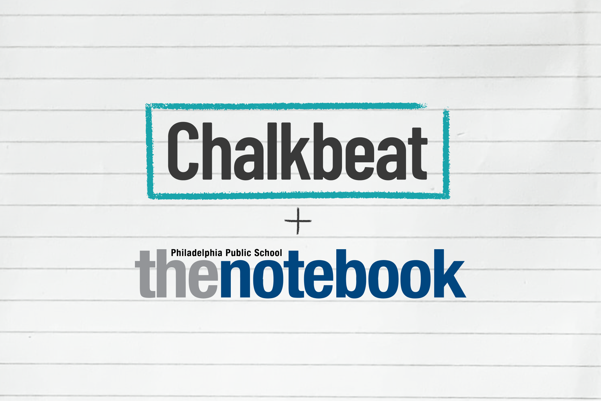 Chalkbeat logo and The Notebook logo