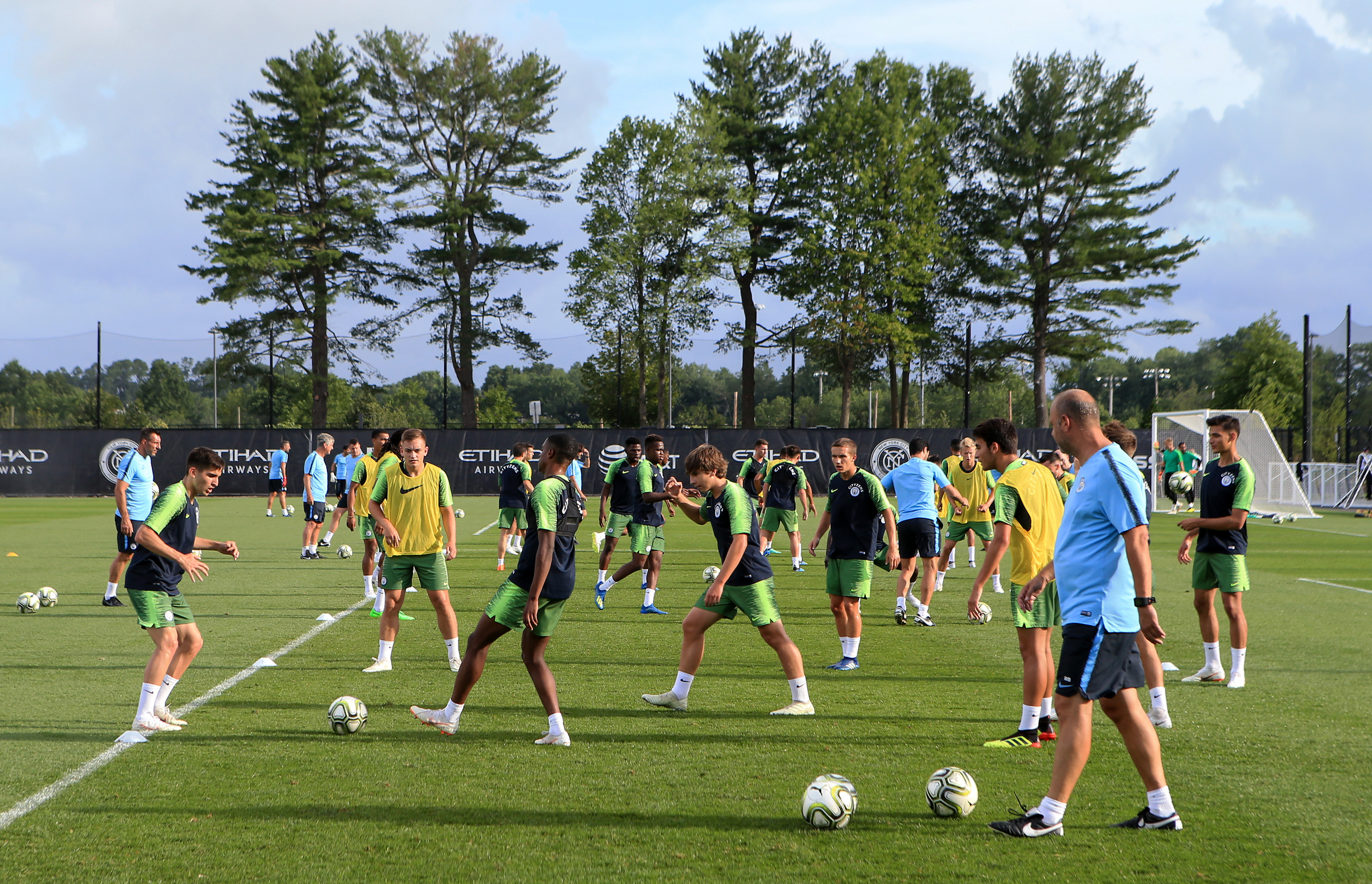 Manchester City Pre-Season Training and Press Conference