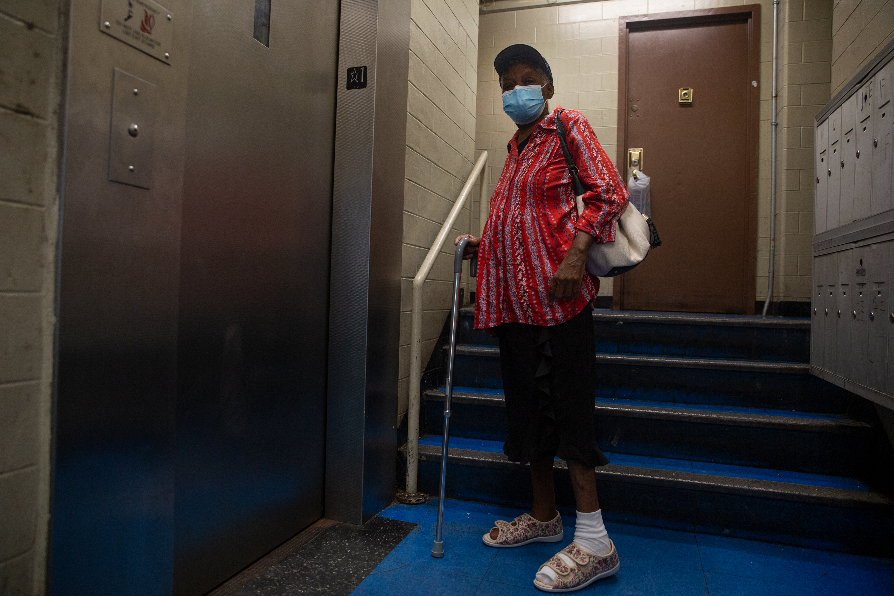 A pair of broken elevators stranded Jacquelyne Pierre in the lobby of her NYCHA building in Fort Greene, Brooklyn after she tried to return home from kidney dialysis.