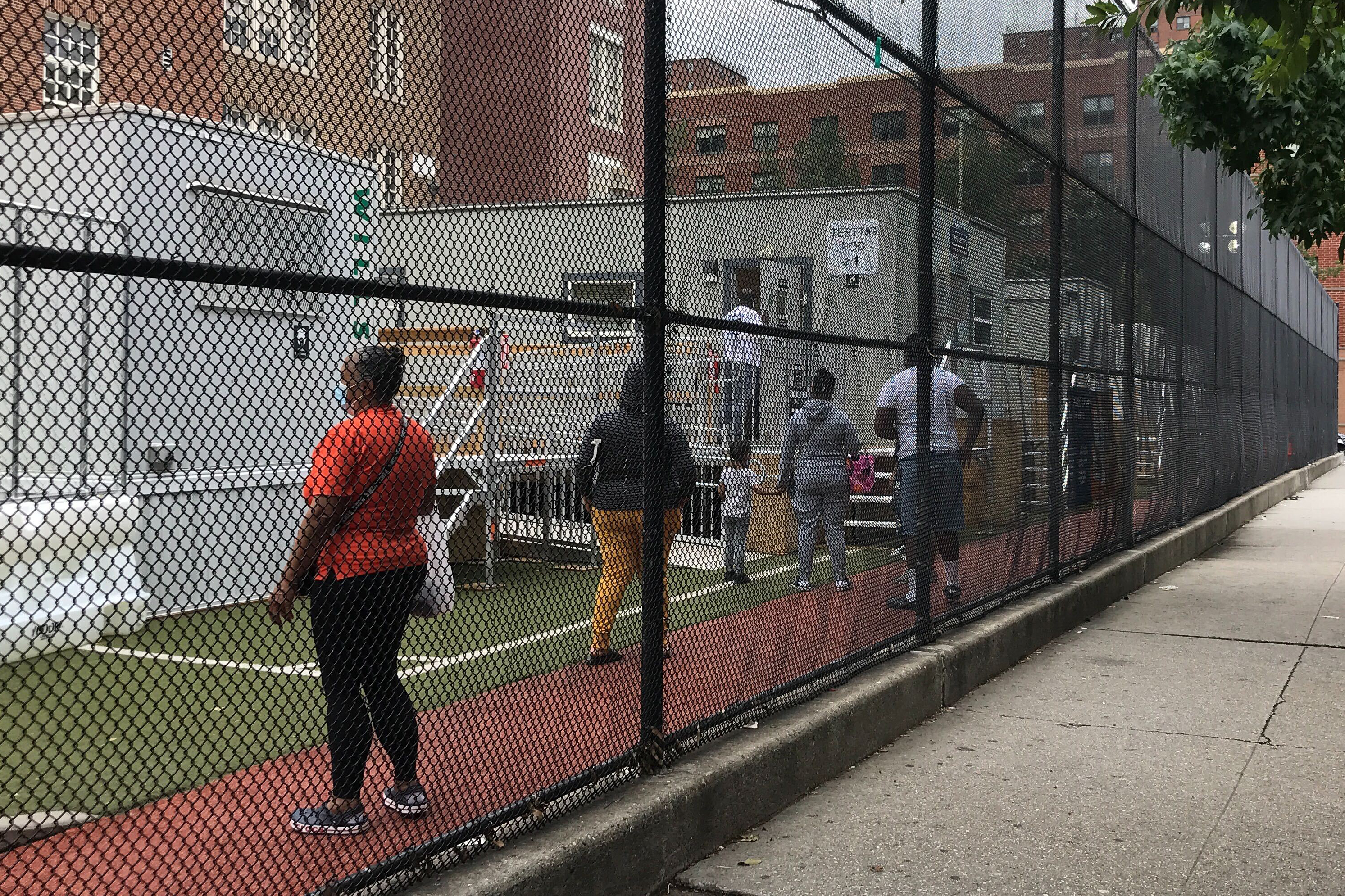 A Health + Hospitals testing site in East Harlem.