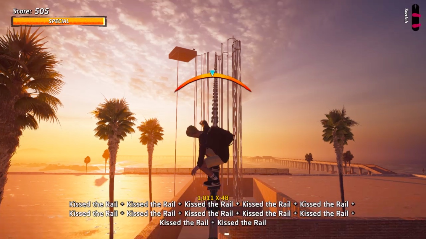 A screenshot of the Create A Park level Roller Coast from Tony Hawk’s Pro Skater 1 and 2