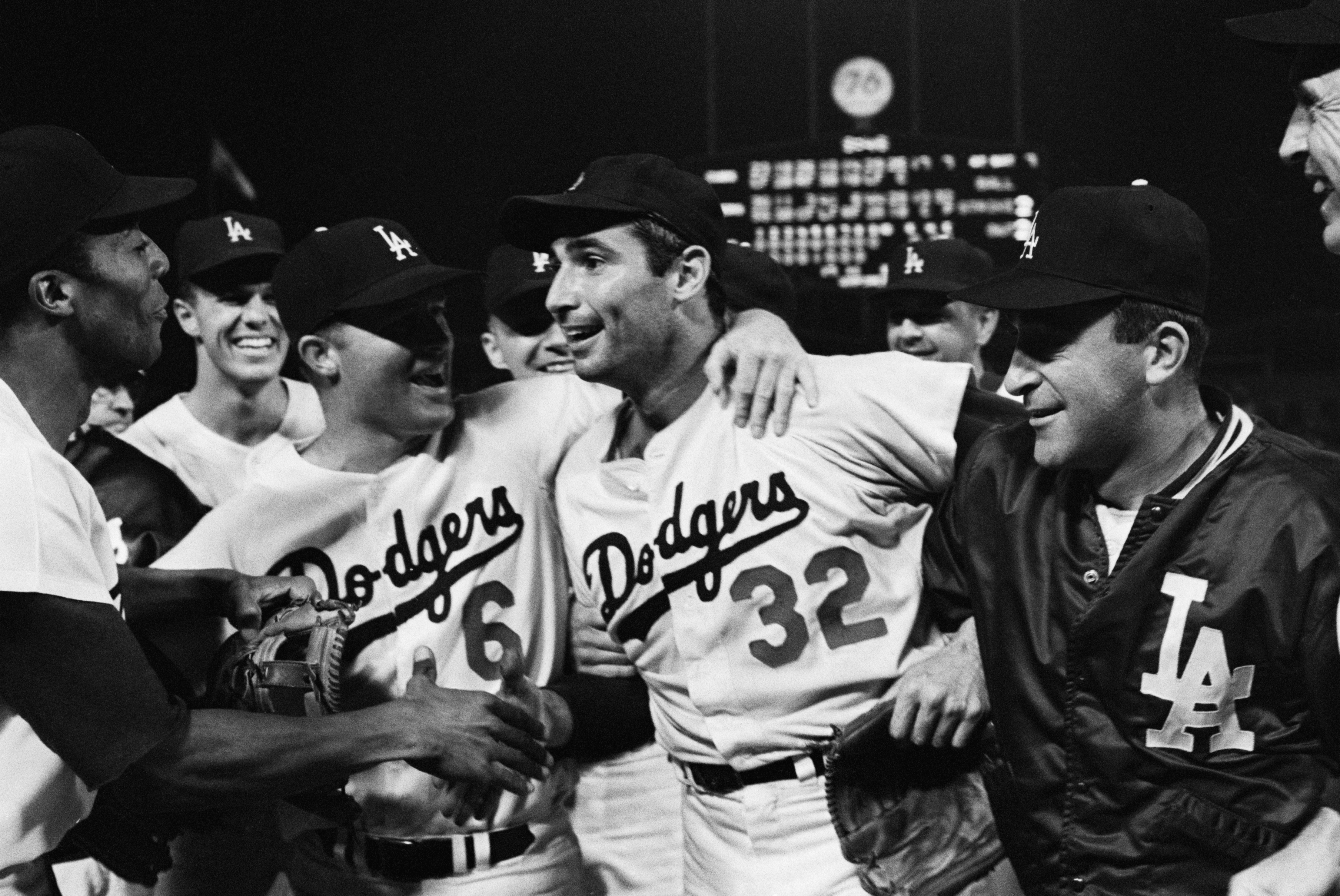 Dodgers Congratulating Sandy Koufax