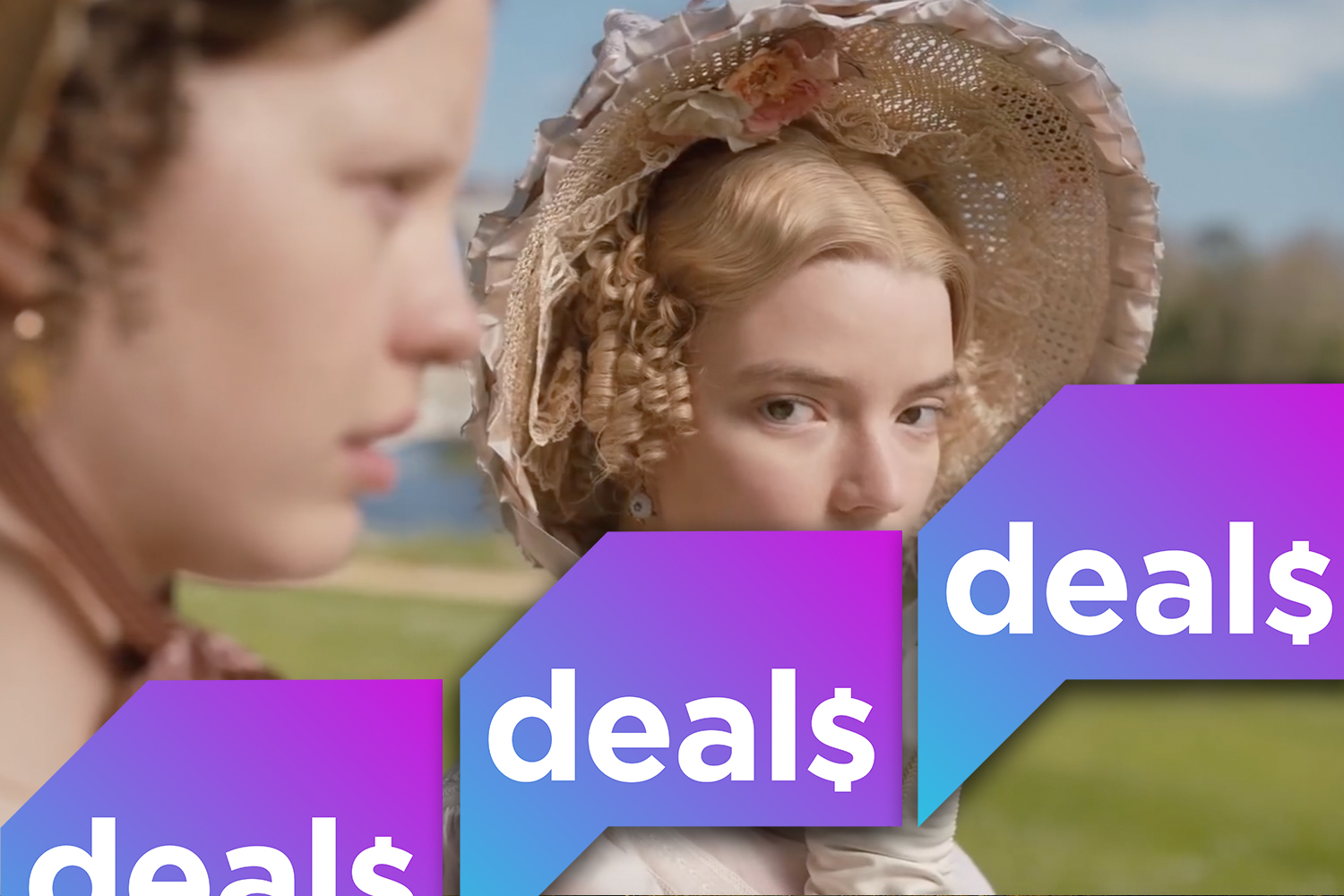 a screenshot from Emma overlaid with the Polygon Deals logo