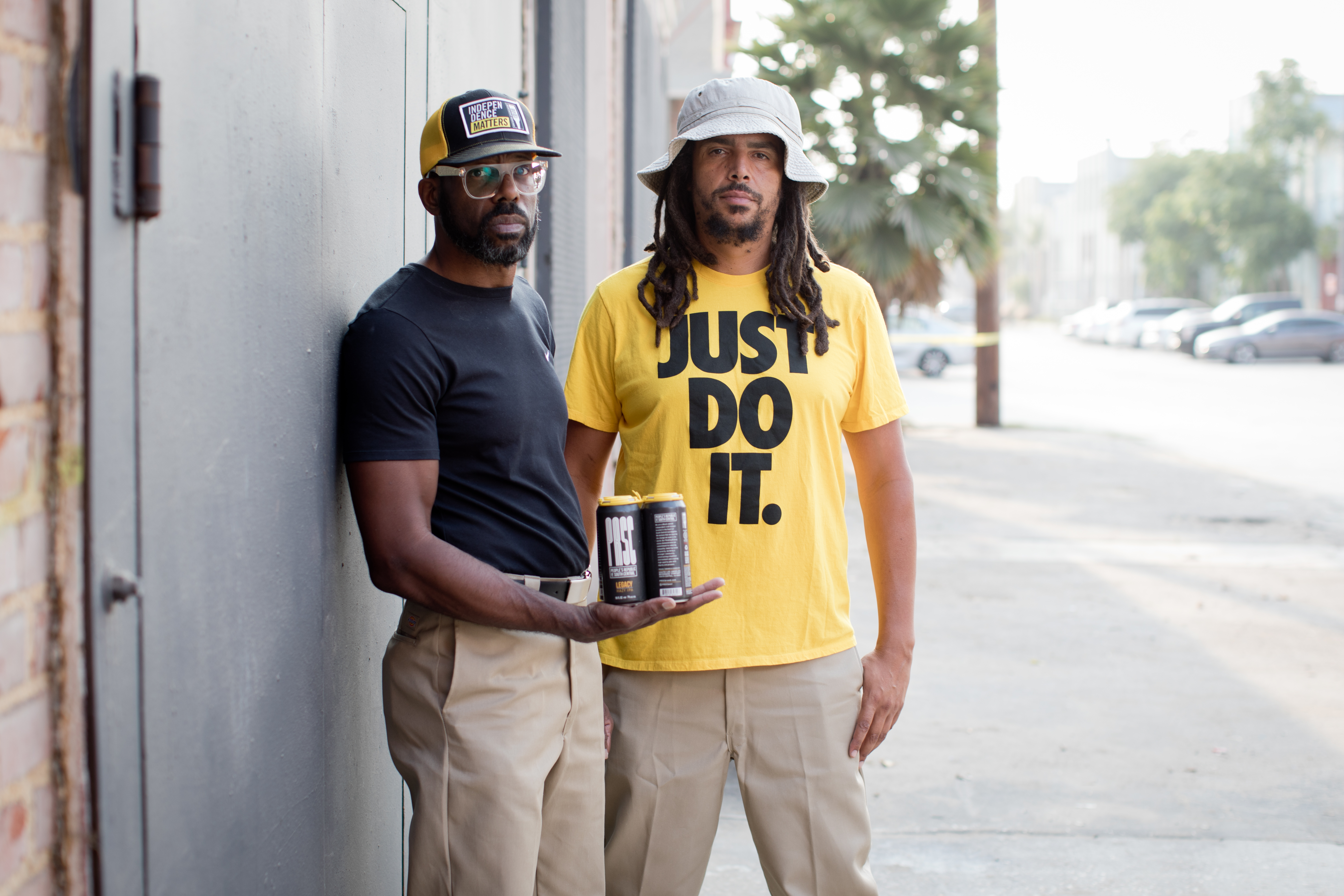 South Los Angeles Beverage Company founders Craig Bowers and Samuel Chawinga
