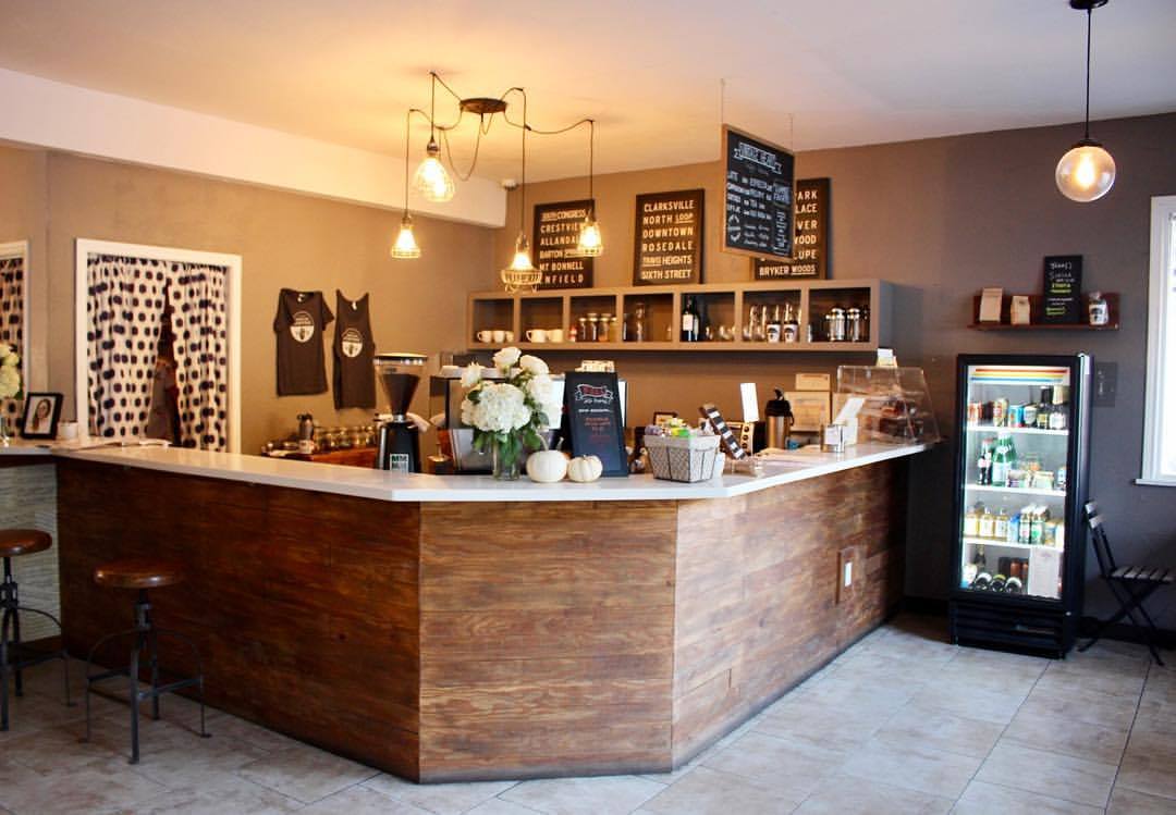 The coffee counter at Revival Coffee
