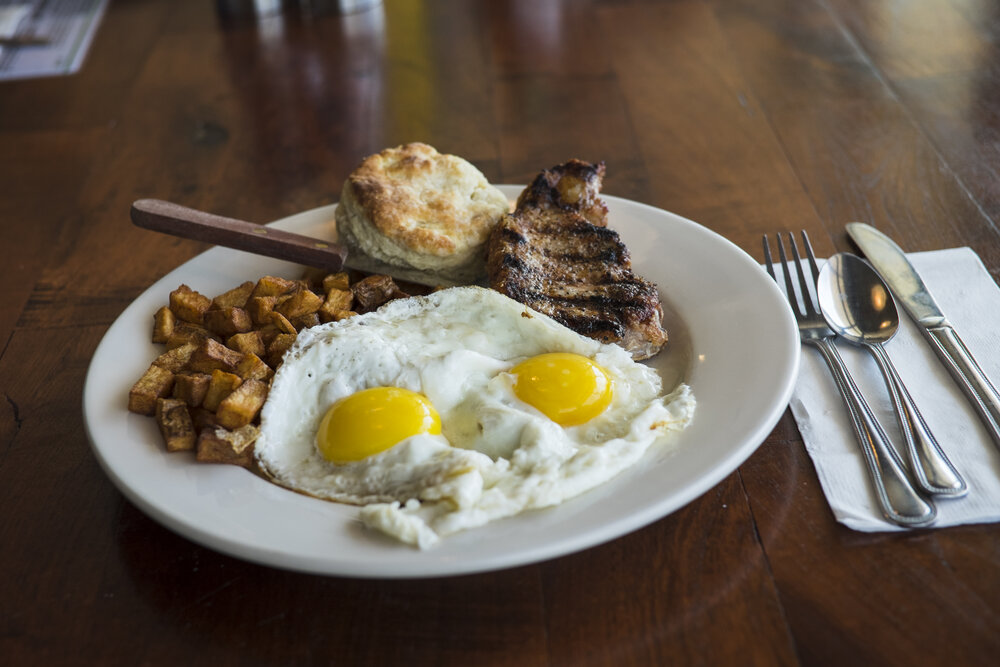 A breakfast plate from Counter Cafe