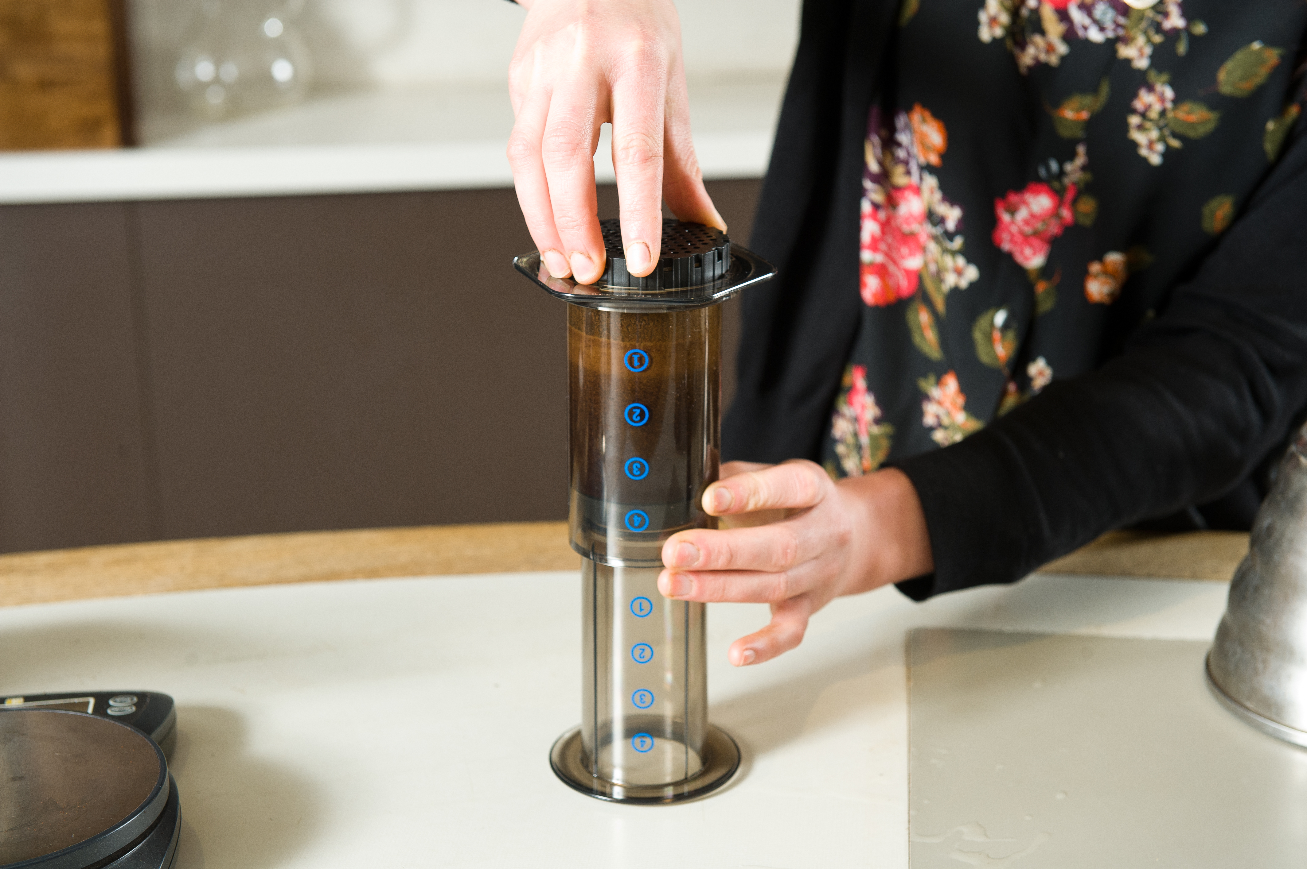 Brewing coffee at home with the Aeropress