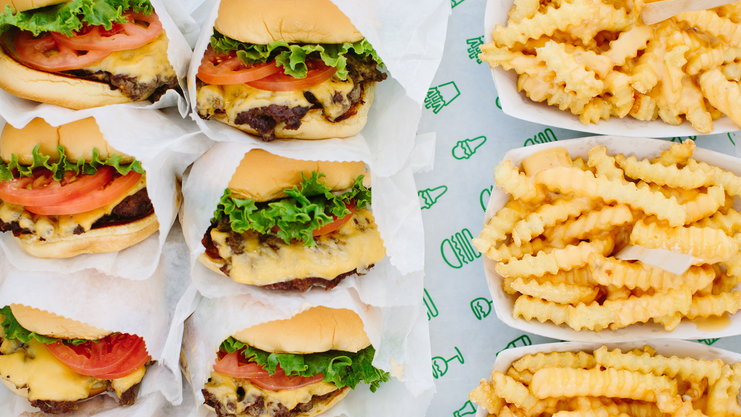 Burgers and fries from Shake Shack